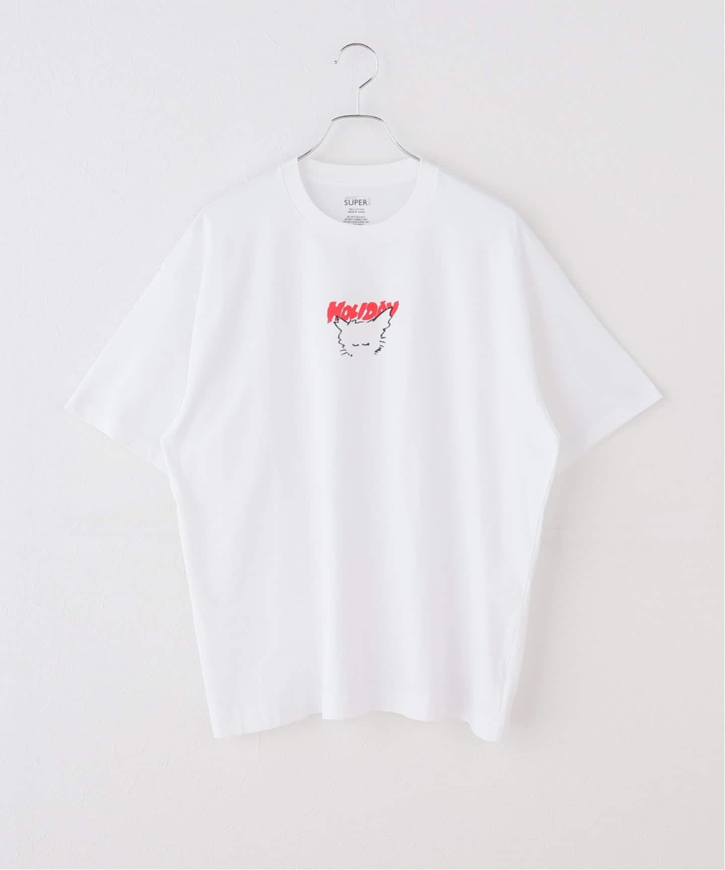 一部店舗+WEB限定》HOLIDAY/ホリデイ SUPER FINE S/S T-SHIRT(NEKO)（T