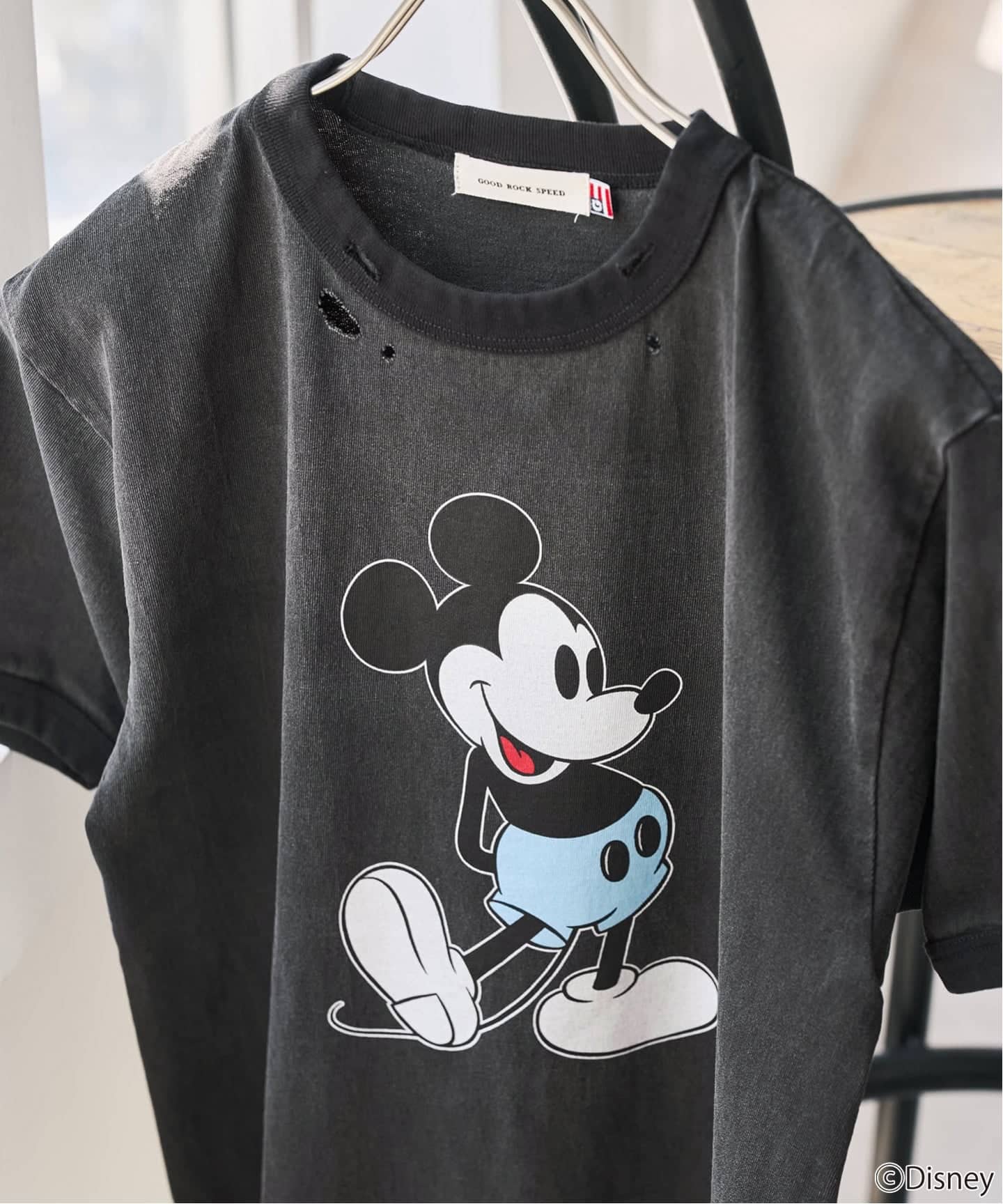 別注》GOOD ROCK SPEED / ダメージ / ミッキー / リンガーT（Tシャツ