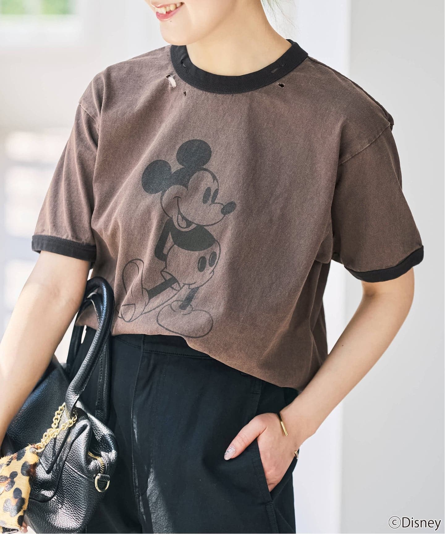 別注》GOOD ROCK SPEED / ダメージ / ミッキー / リンガーT（Tシャツ