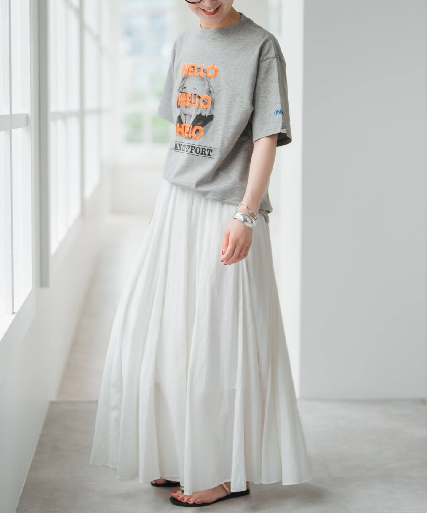 Oblada HELLO Tシャツ ホワイト 新品タグ付 WEB限定 / 追加2》oblada / オブラダ 別注HELLO TEE TSH（Tシャツ