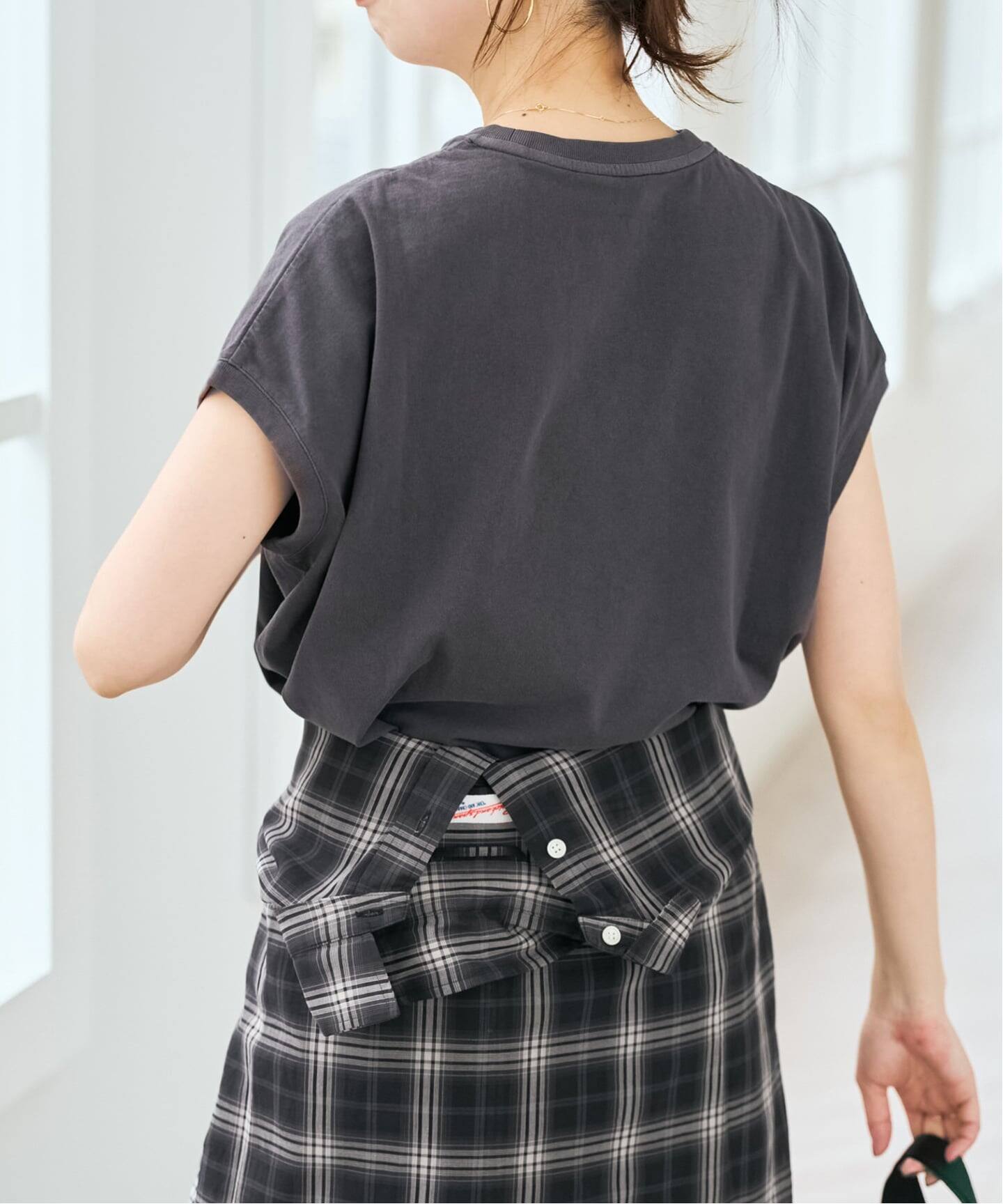 追加予約》upper hights/アッパーハイツ 別注BIG NO SLEEVE TEE*（T