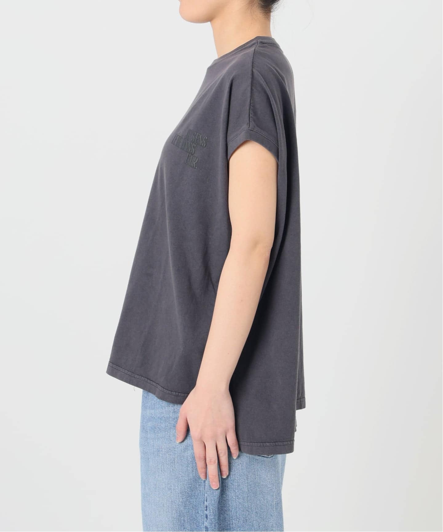 追加》upper hights/アッパーハイツ 別注BIG NO SLEEVE TEE*（Tシャツ