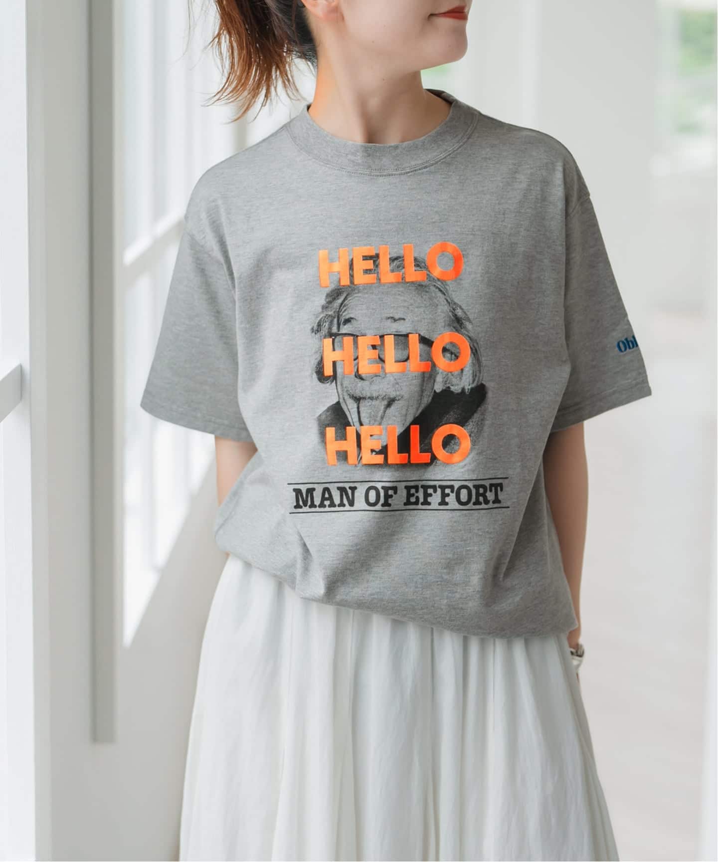 WEB限定 / 追加3》oblada / オブラダ 別注HELLO TEE TSH（Tシャツ