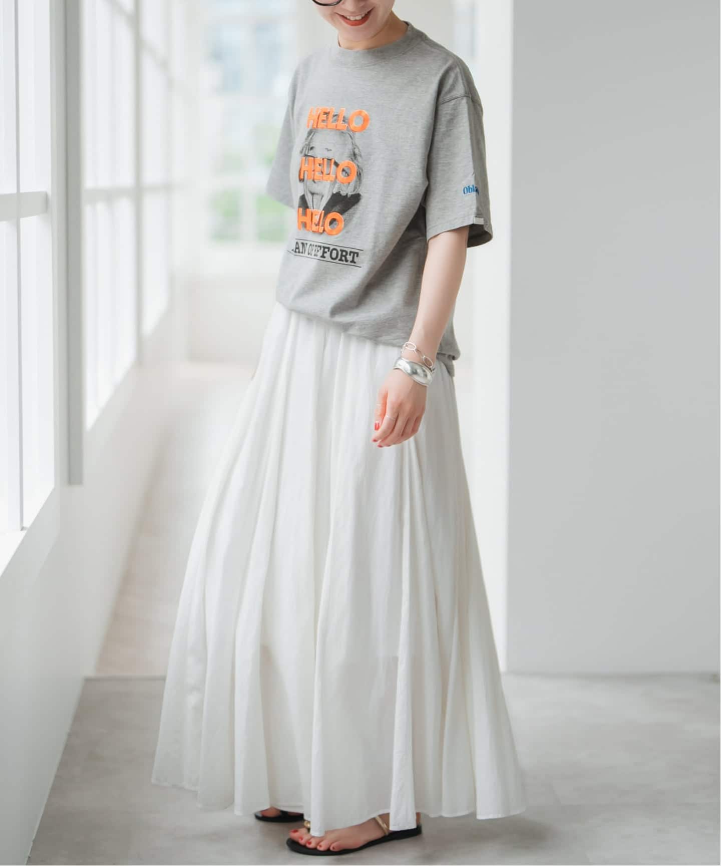 WEB限定 / 追加5予約》oblada / オブラダ 別注HELLO TEE TSH（Tシャツ
