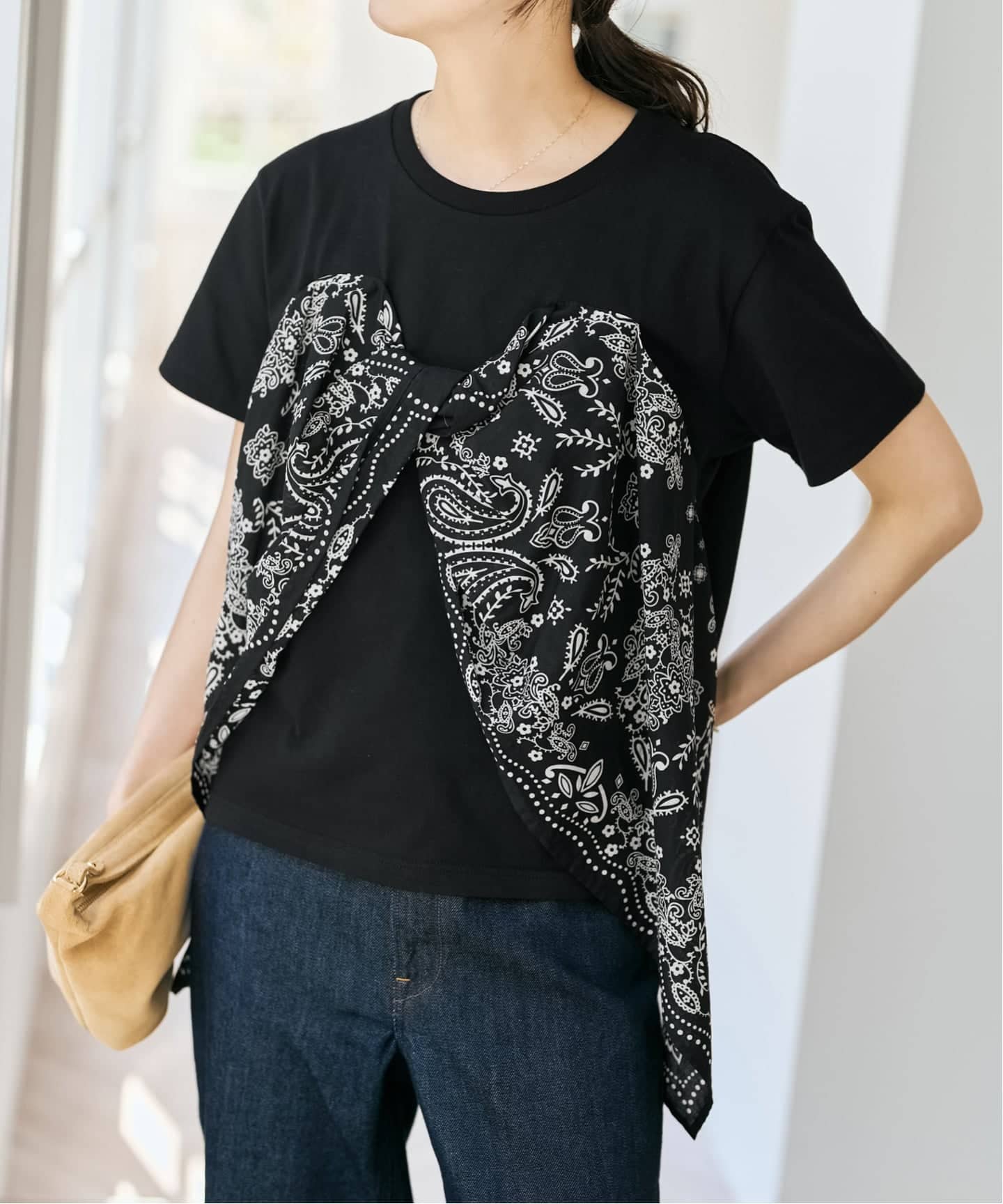 追加》manipuri / マニプリ Tシャツビスチェ（Tシャツ／カットソー