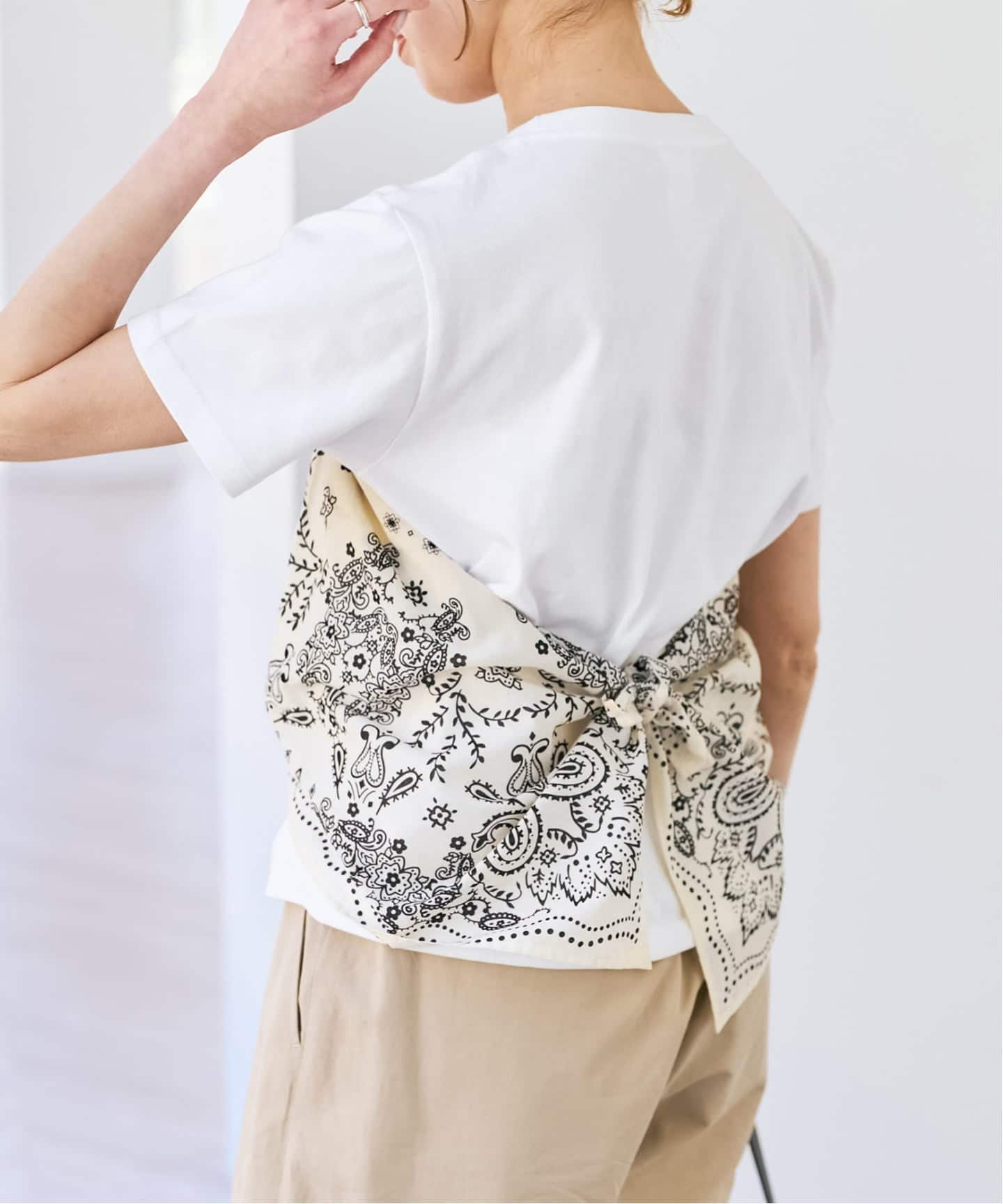 追加予約》manipuri / マニプリ Tシャツビスチェ（Tシャツ／カットソー
