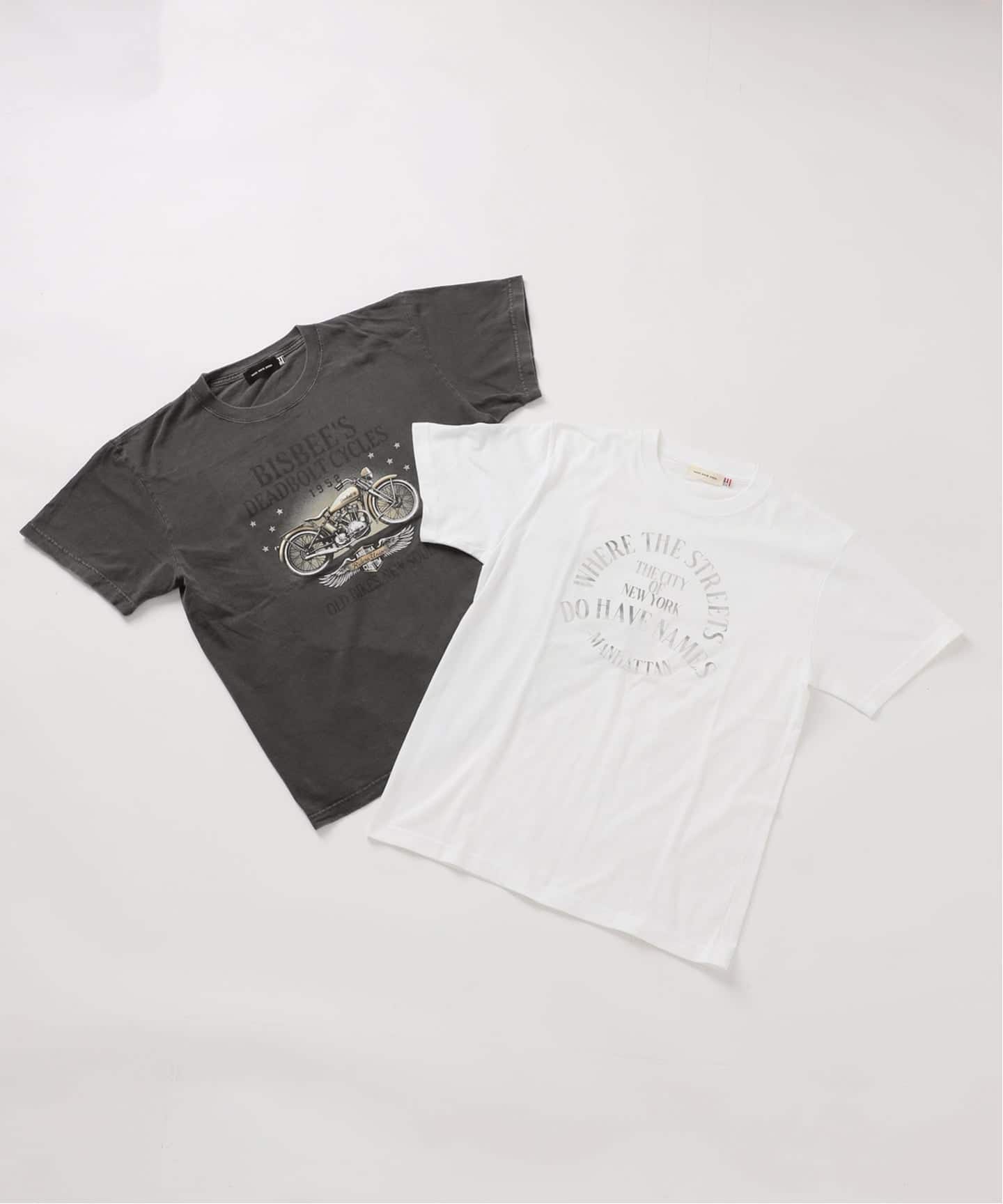 AP STUDIO グッドロックスピード SMILE T-sh GOOD ROCK SPEED / グッドロックスピード】別注pack Tシャツ(スミクロ