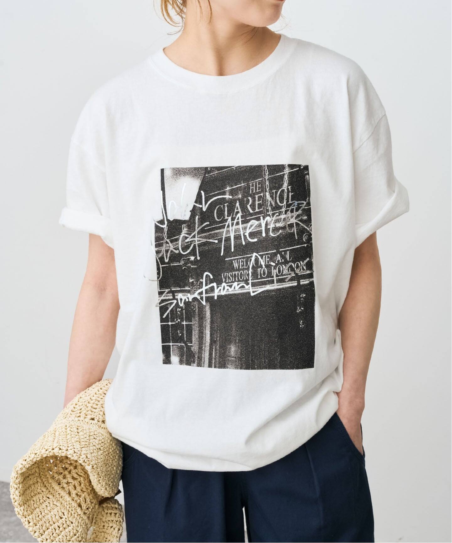 早い者勝ち！今期新作J.J. MERCER モカ 長袖Tシャツ 別注】＜J.Jmercer＞プリント ロングスリーブTシャツ（Tシャツ