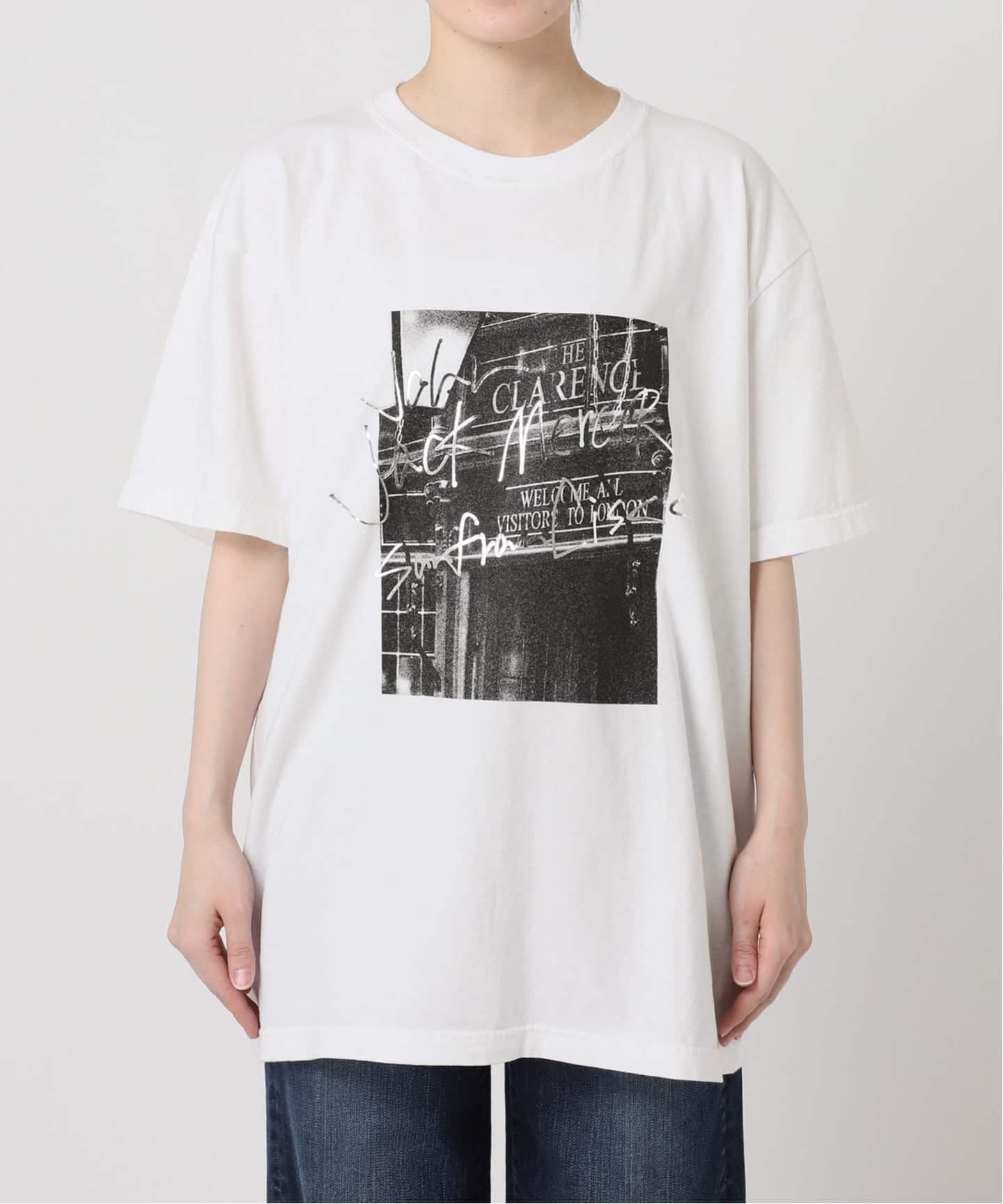 Spick & Spanジェイジェイマーサー ホワイト Tシャツ フリーサイズ 別注 / 追加予約》J.J.Mercer / ジェイジェイマーサー Tシャツ（T