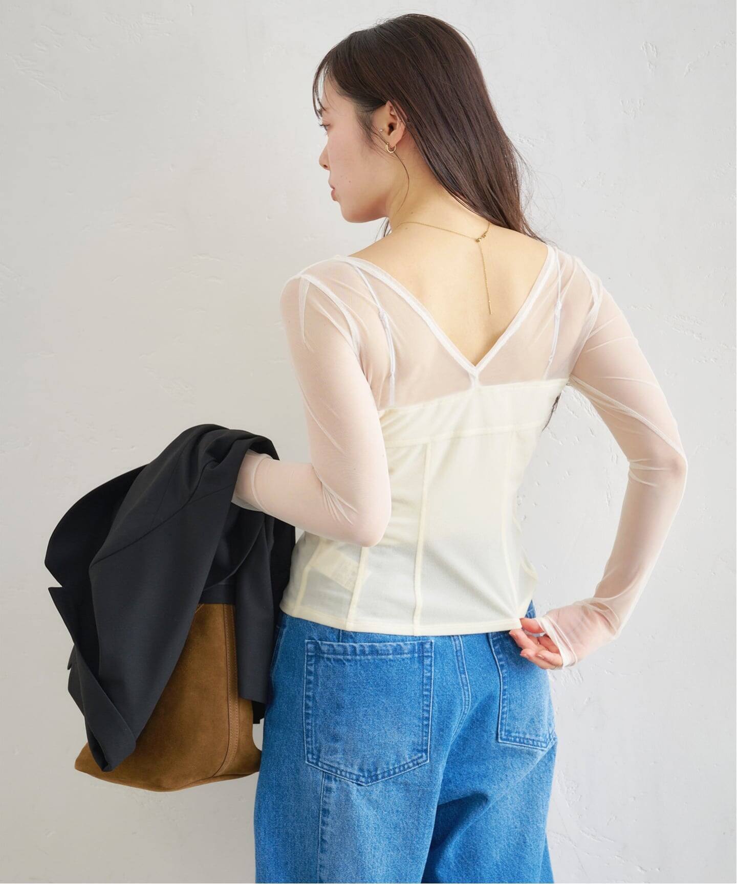 シアーベロア コルセットトップス（Tシャツ／カットソー）｜UBY Spick