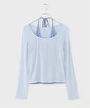 PISCESS/パイシス Layered Halter Long Sleeve Tops
