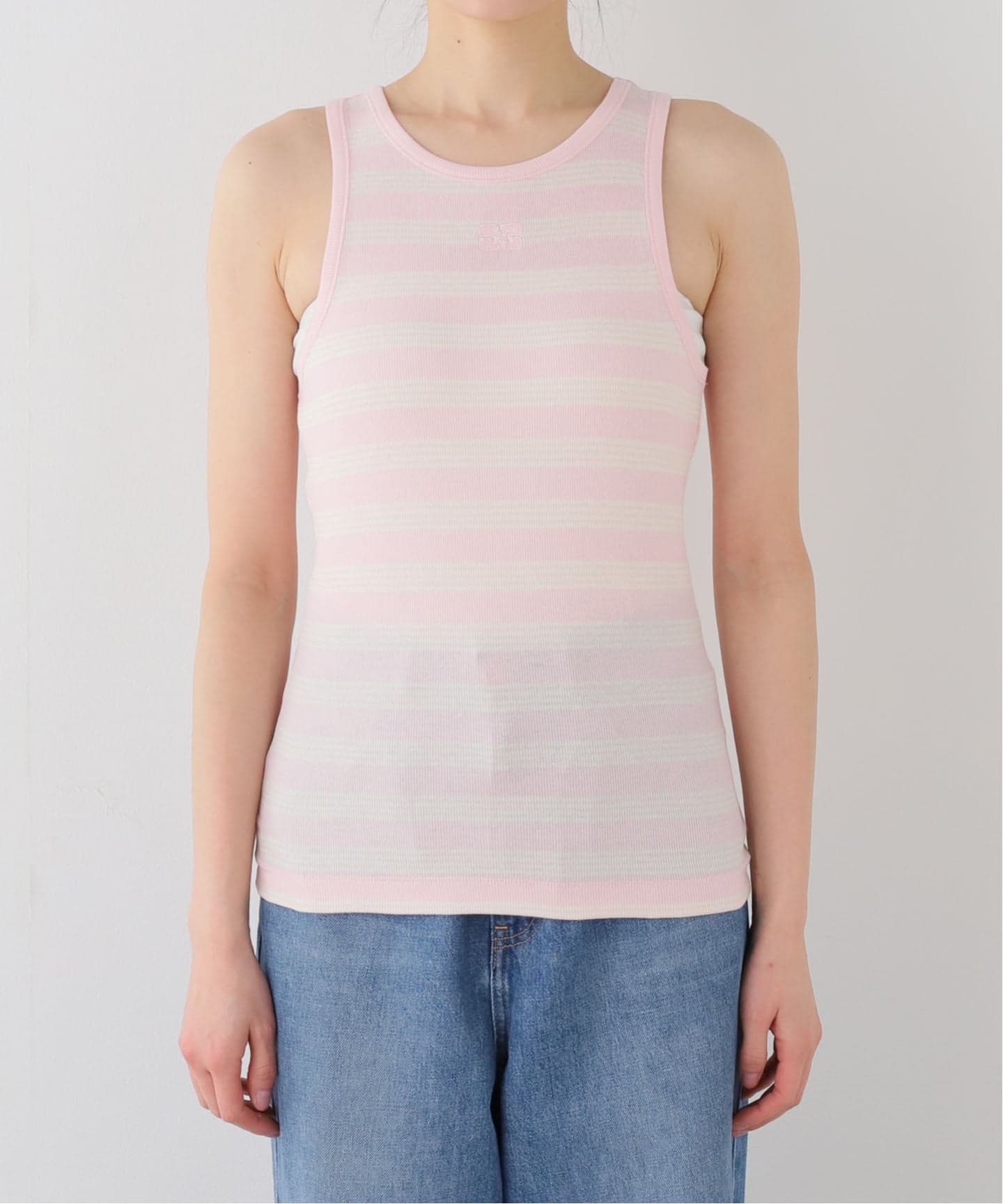 GANNI / ガニー Soft Cotton Rib Tank Top（タンクトップ）｜U by