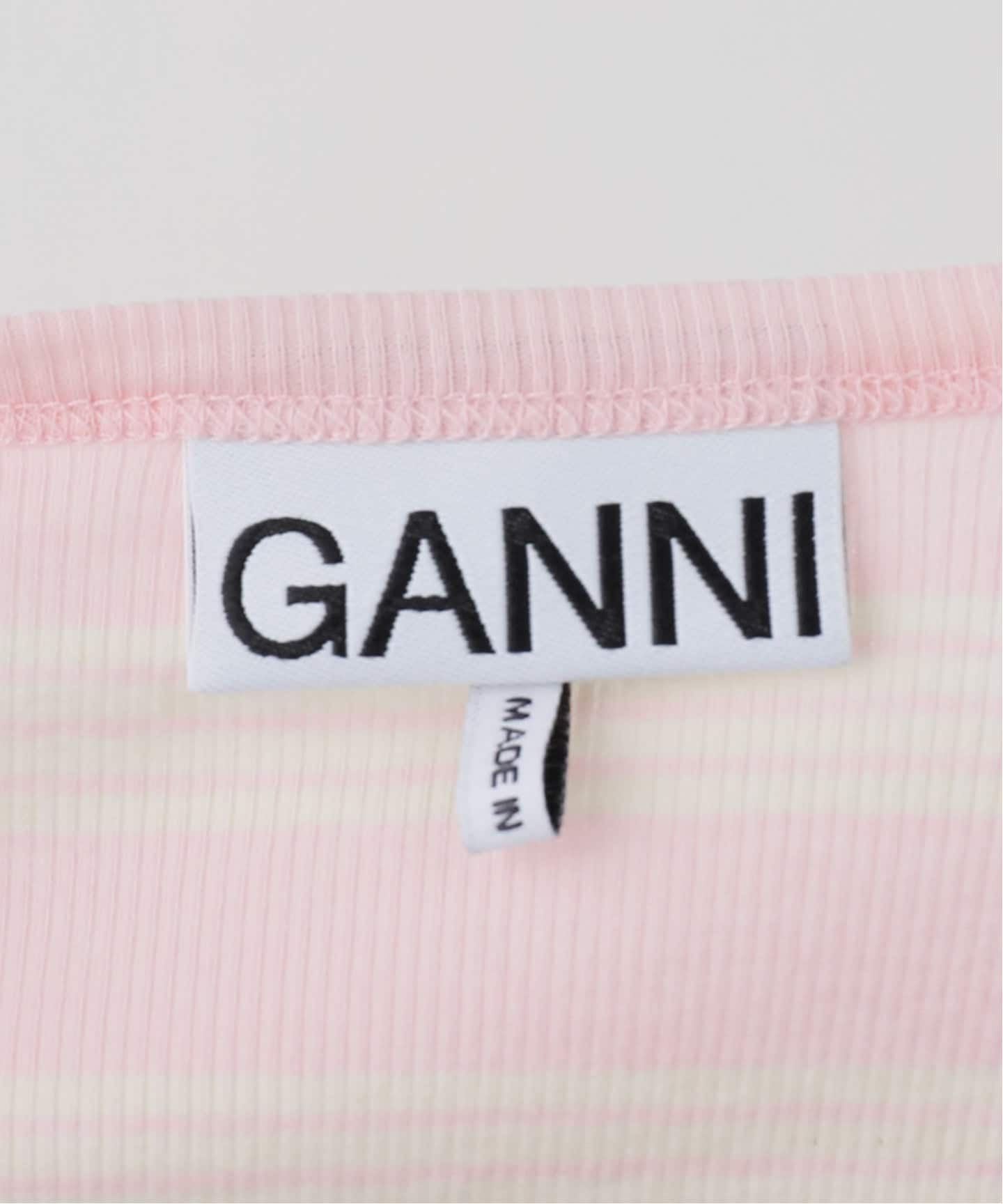 GANNI / ガニー Soft Cotton Rib Tank Top（タンクトップ）｜U by