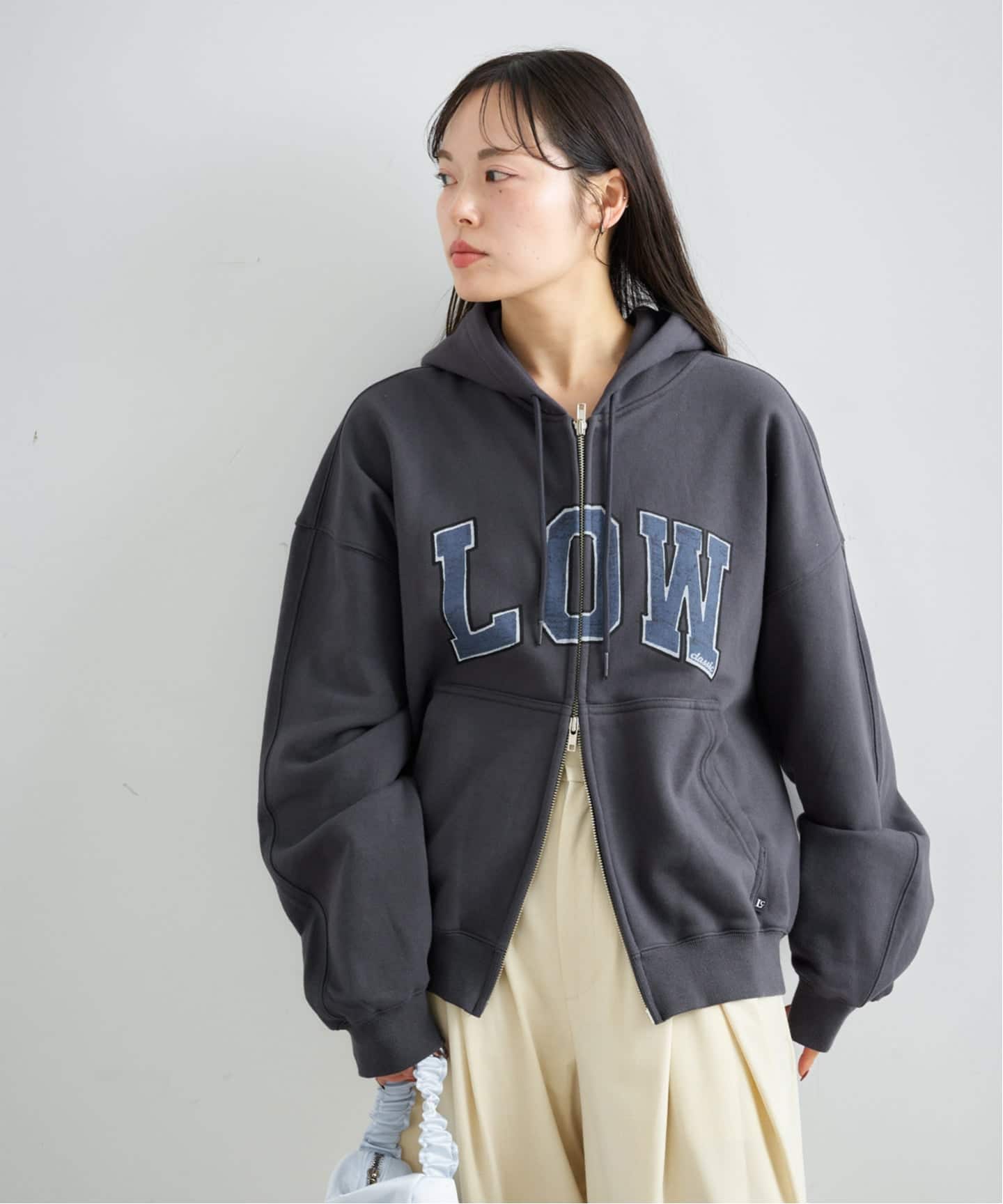 LOW CLASSIC / ロウクラシック》 Lc LOW SOFT SWEAT ZIP-UP HOO