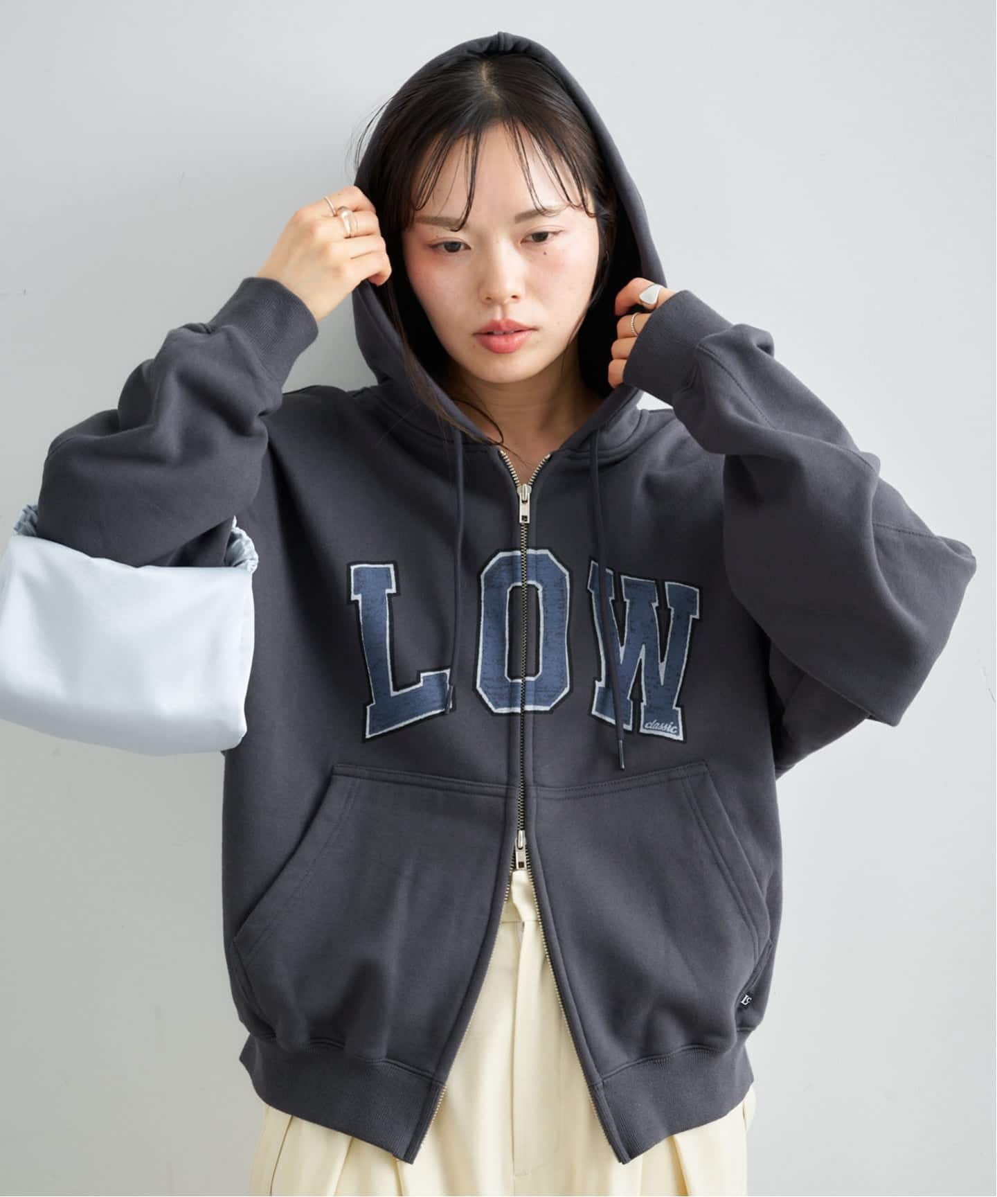 トップス LOW CLASSIC LC SOFT ZIP-UP HOODIE 予約》【LOW CLASSIC / ロウクラシック》 Lc LOW SOFT SWEAT ZIP-UP