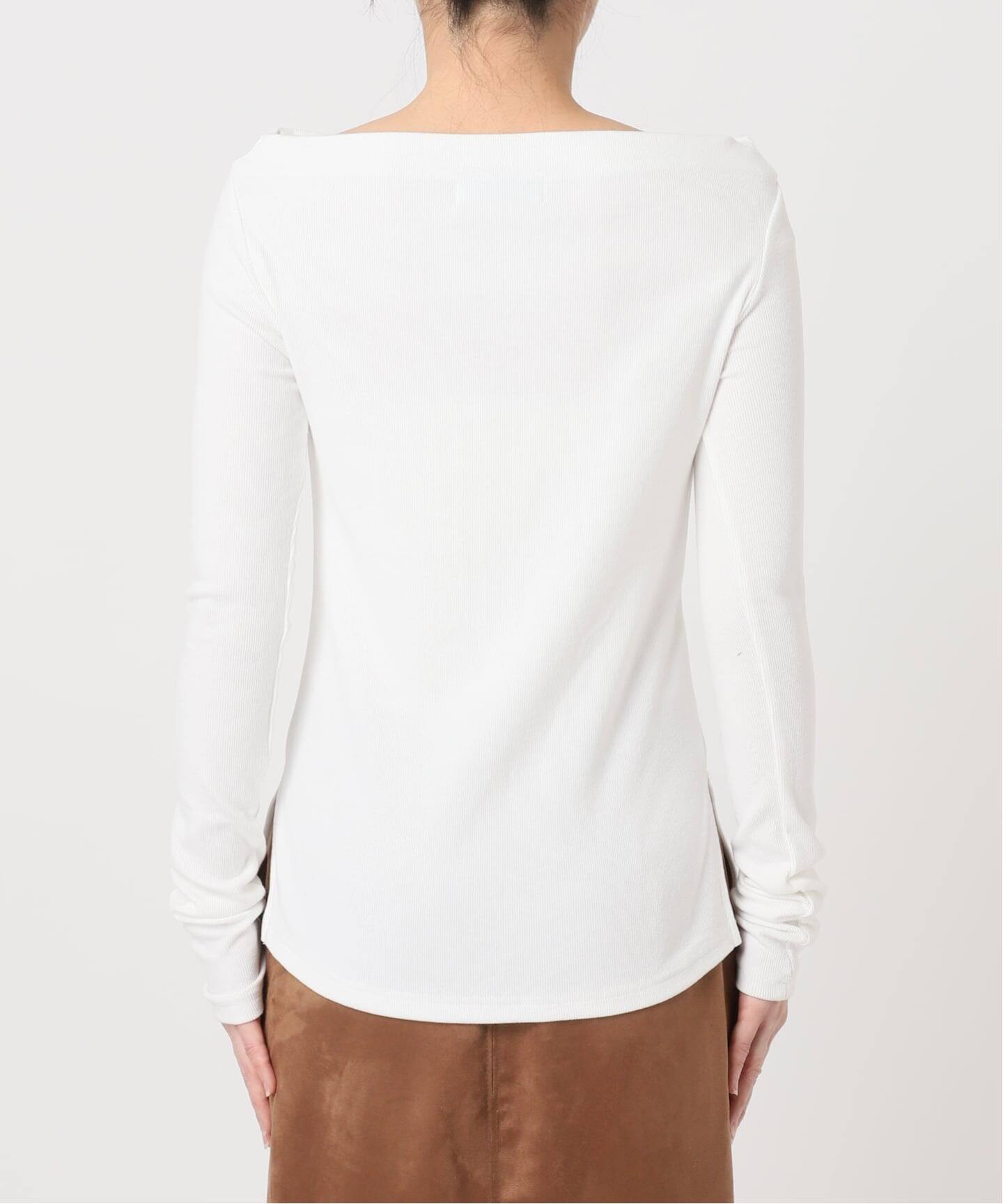 comme si studio 新品　ホワイトカットソー 予約》【COMME SI STUDIO / コムシー】 2Way Slit Top（Tシャツ