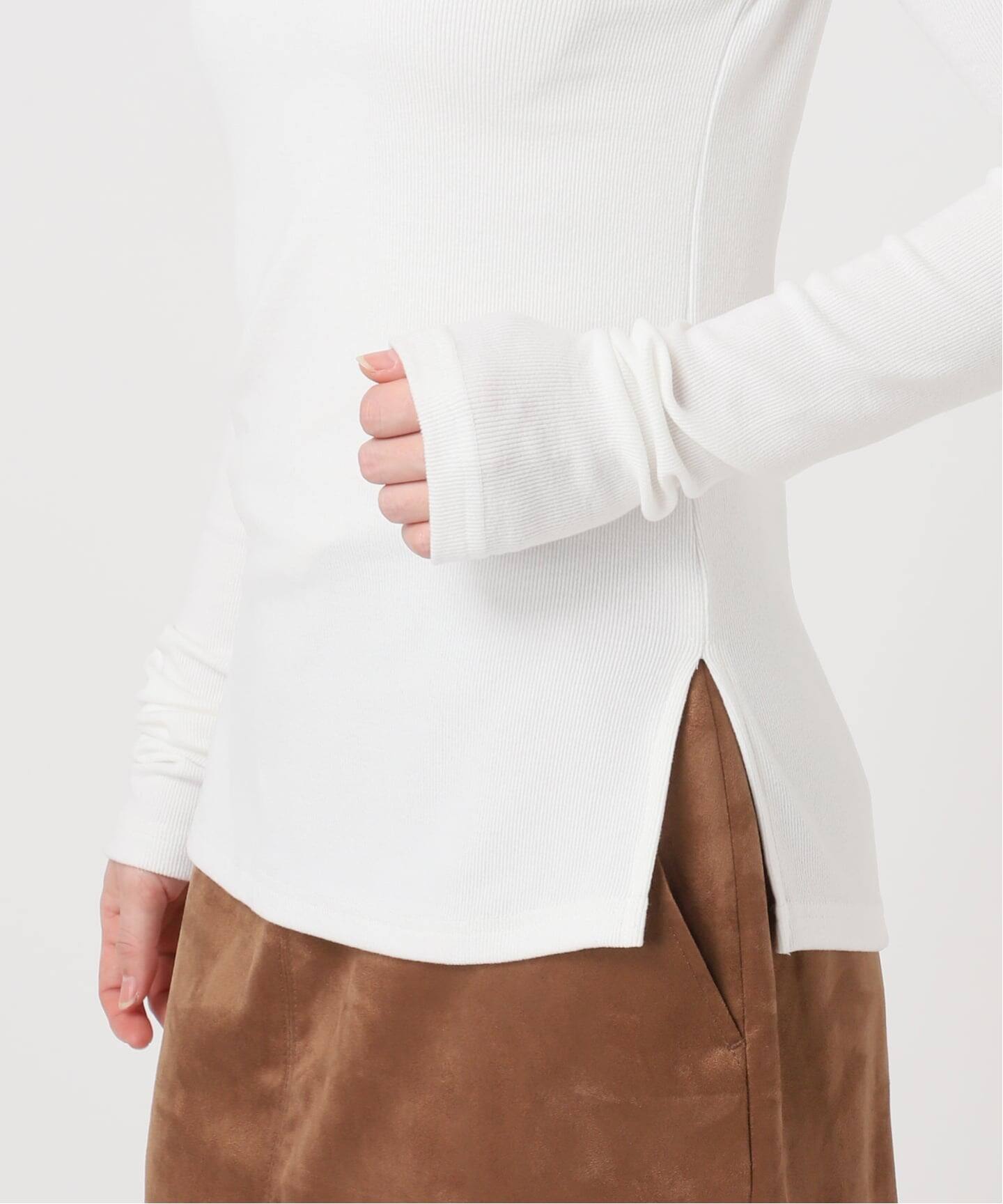 comme si studio 新品　ホワイトカットソー 予約》【COMME SI STUDIO / コムシー】 2Way Slit Top（Tシャツ