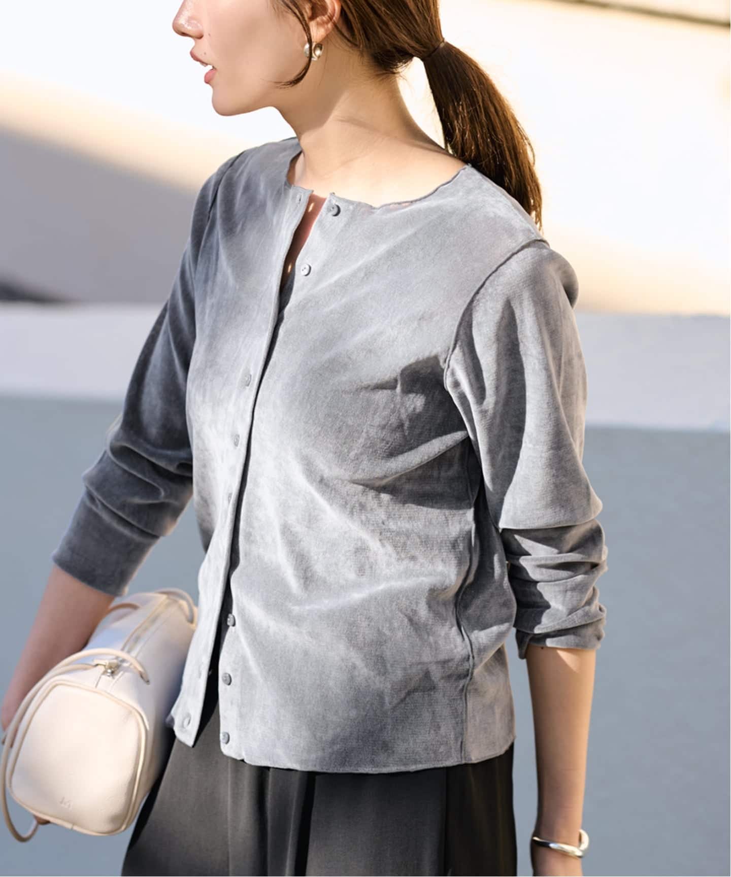 ≪新色 / 追加予約≫チュールフロッキーカーディガン（Tシャツ