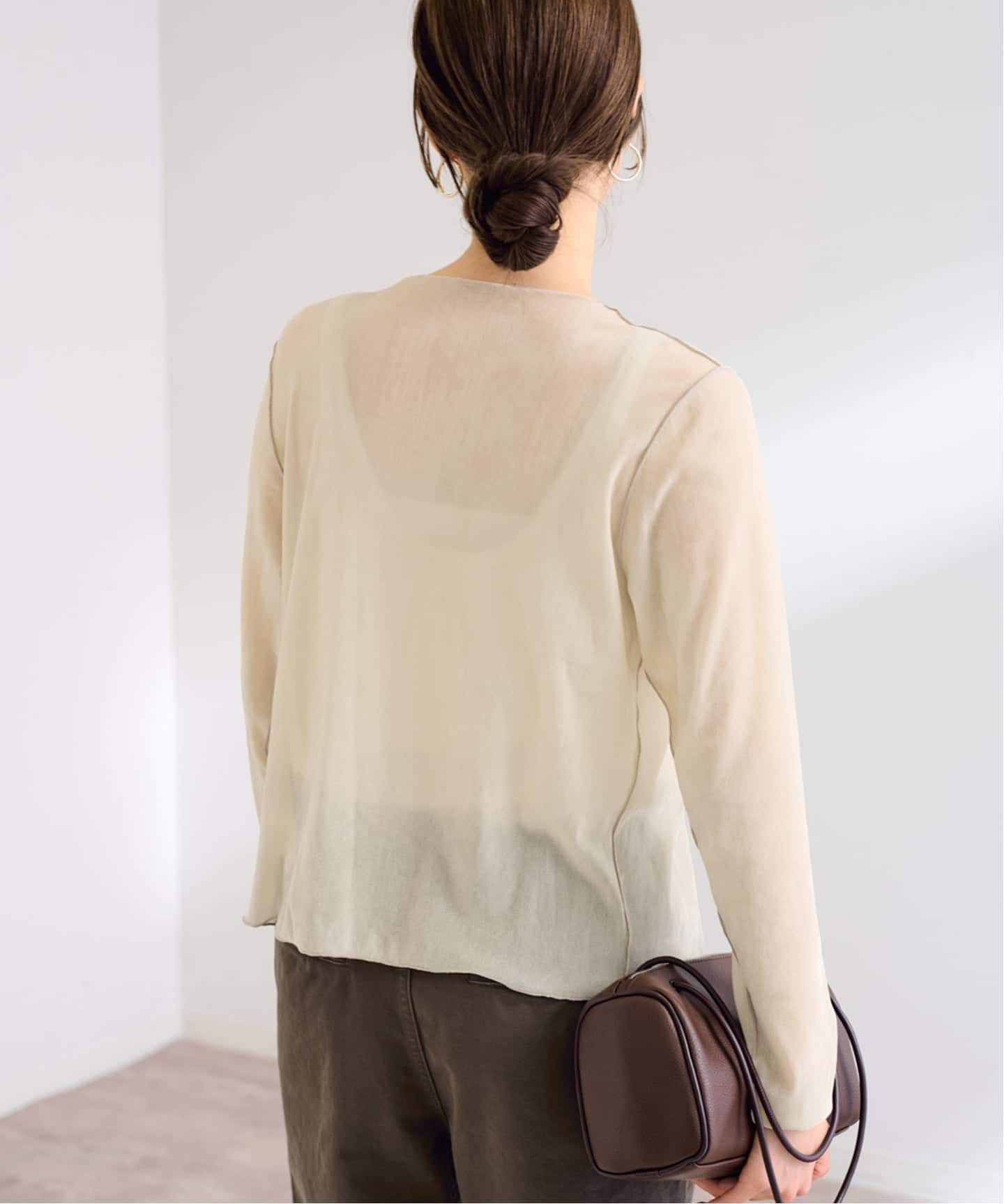 ≪新色 / 追加予約≫チュールフロッキーカーディガン（Tシャツ