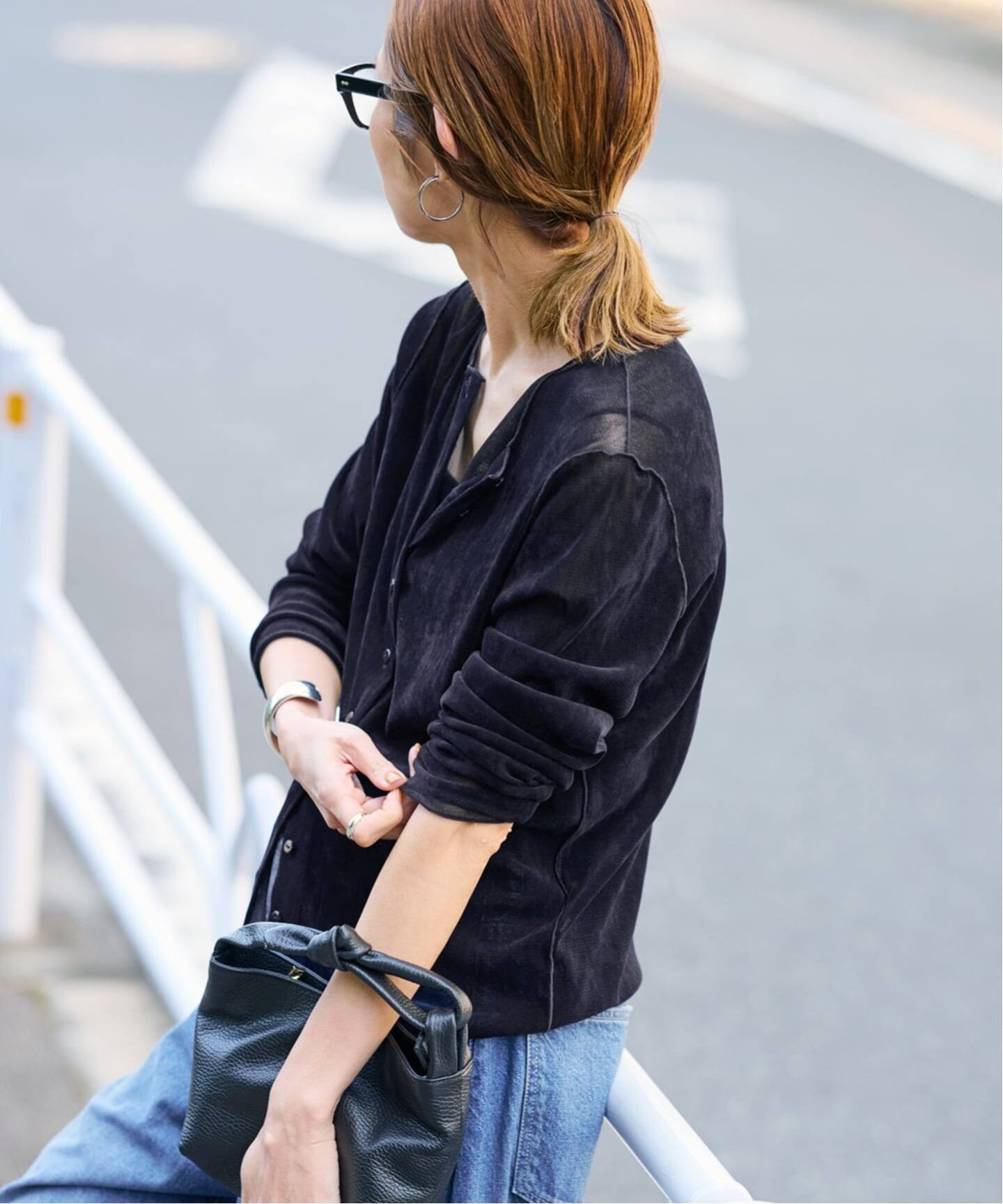 ≪新色 / 追加予約≫チュールフロッキーカーディガン（Tシャツ