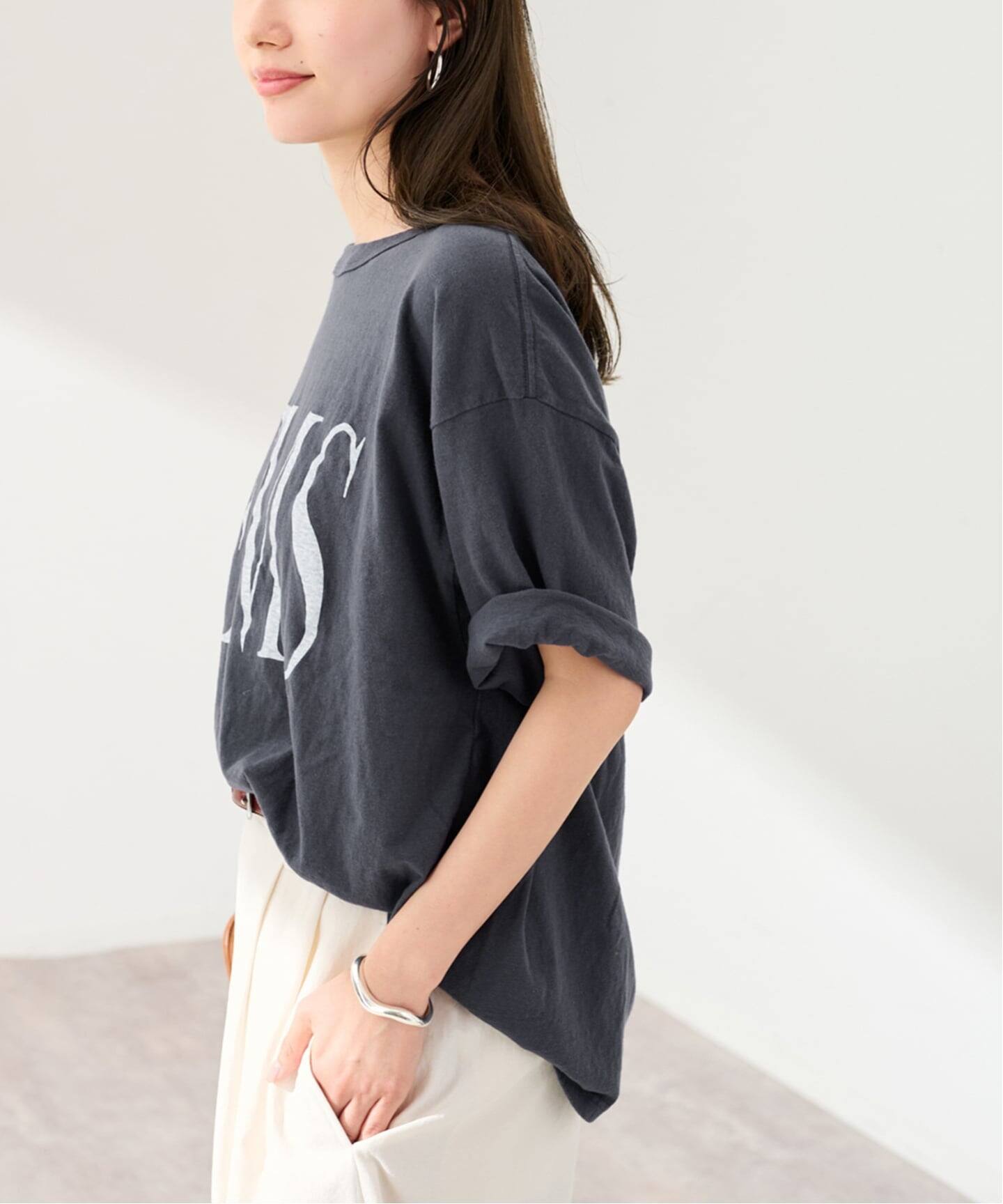 追加》ラフィー天竺ネームロゴTEE2（Tシャツ／カットソー）｜FRAMeWORK