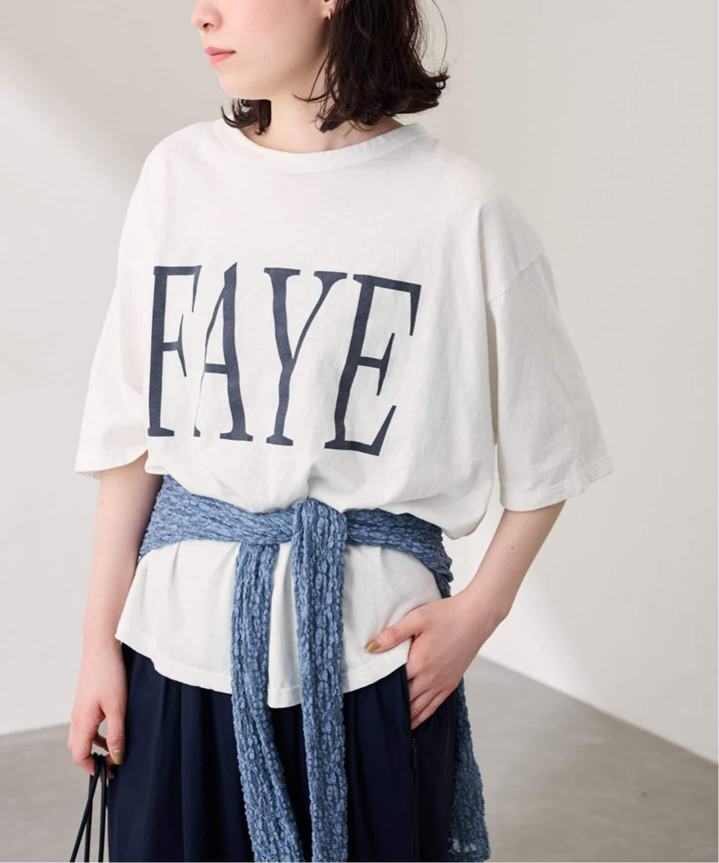 追加》ラフィー天竺ネームロゴTEE2（Tシャツ／カットソー）｜FRAMeWORK