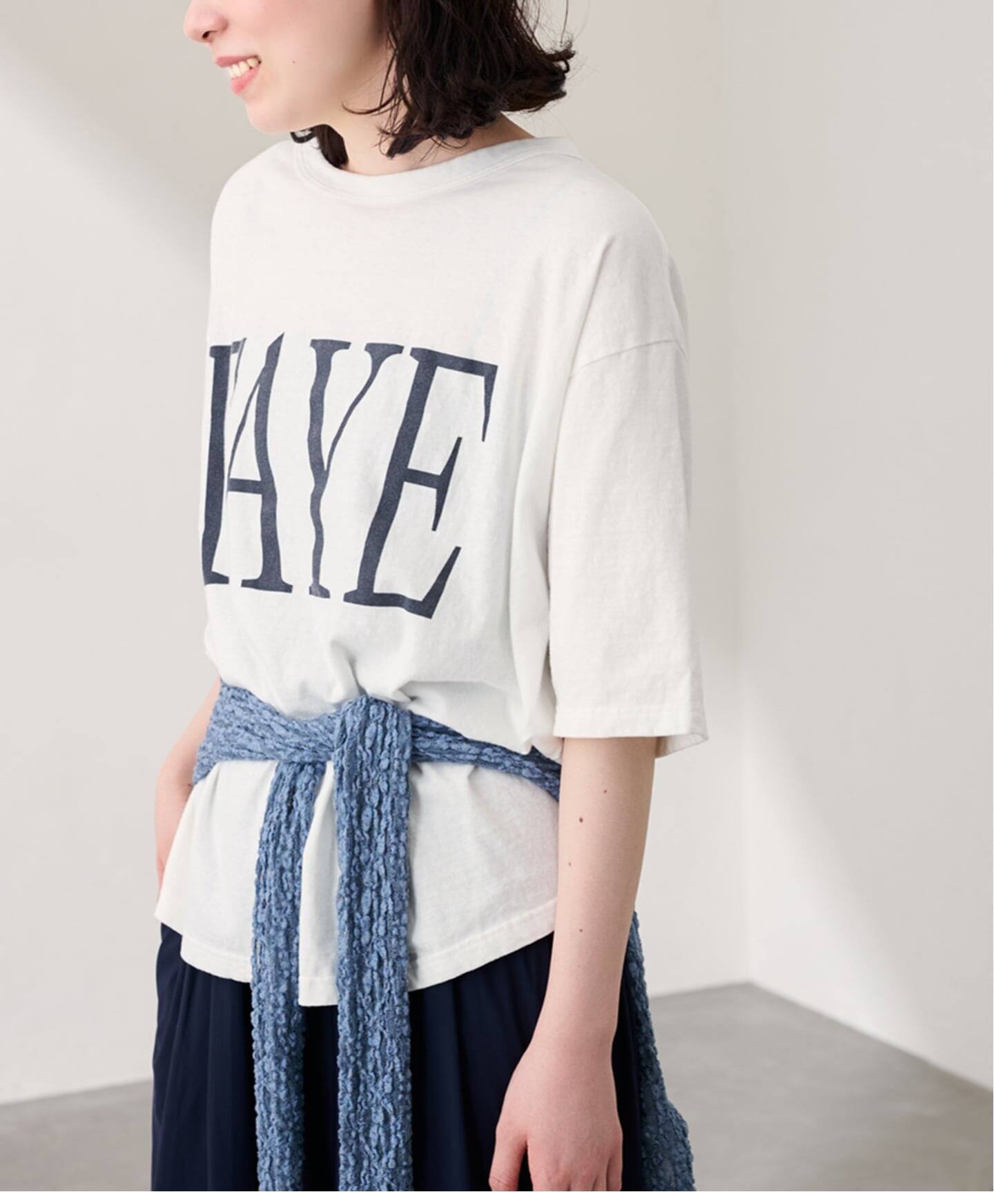 追加》ラフィー天竺ネームロゴTEE2（Tシャツ／カットソー）｜FRAMeWORK