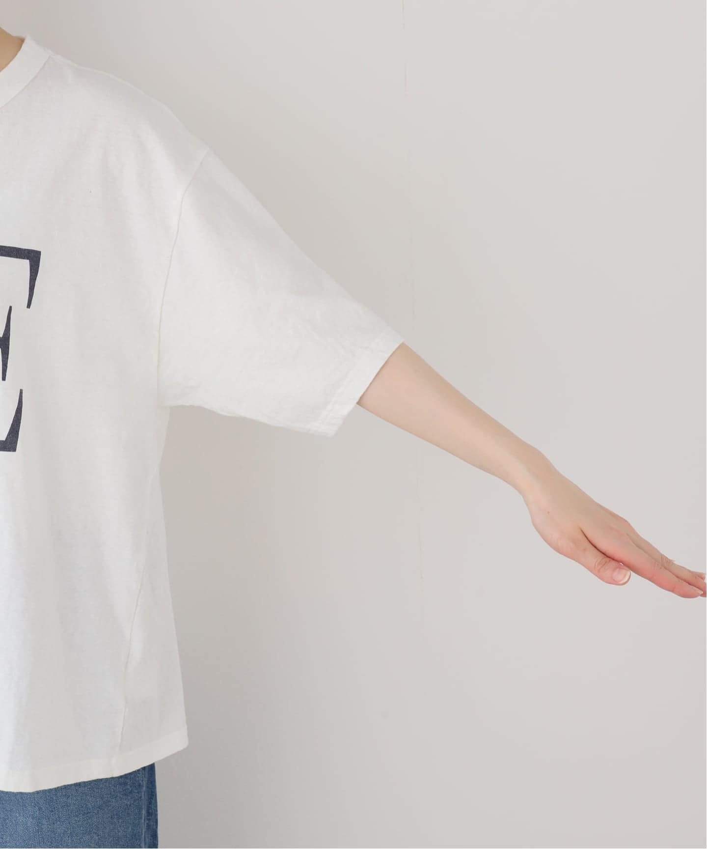 追加》ラフィー天竺ネームロゴTEE2（Tシャツ／カットソー）｜FRAMeWORK