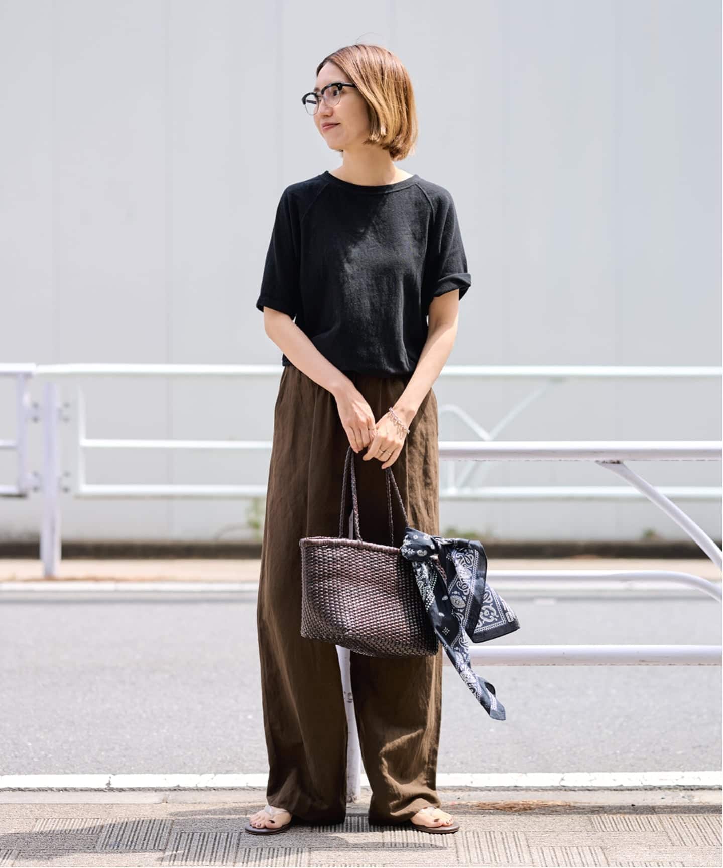 FRAMeWORK - FRAMeWORK ロングスラブロゴTシャツ ≪新色 / 追加≫スラブ天竺ラグランTEE（Tシャツ／カットソー