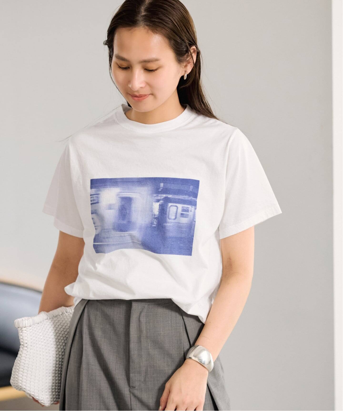 ブルーフォトTEE（Tシャツ／カットソー）｜FRAMeWORK（フレームワーク