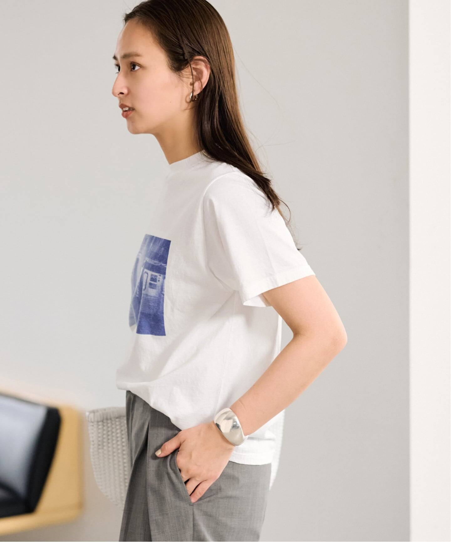 ブルーフォトTEE（Tシャツ／カットソー）｜FRAMeWORK（フレームワーク