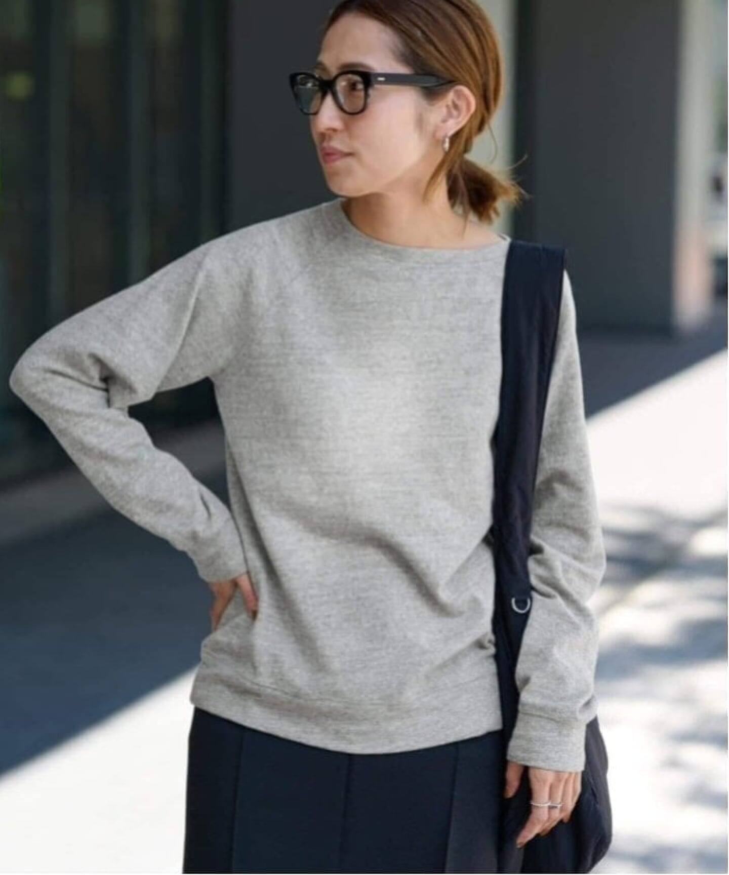 FRAMeWORK スラブベアテンプルオーバー グレー ≪追加≫NEWスラブベアテンプルオーバー（Tシャツ／カットソー