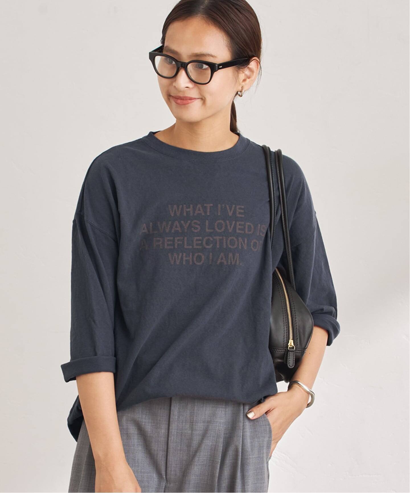 ≪追加≫クロップドスリーブロゴロンT（Tシャツ／カットソー