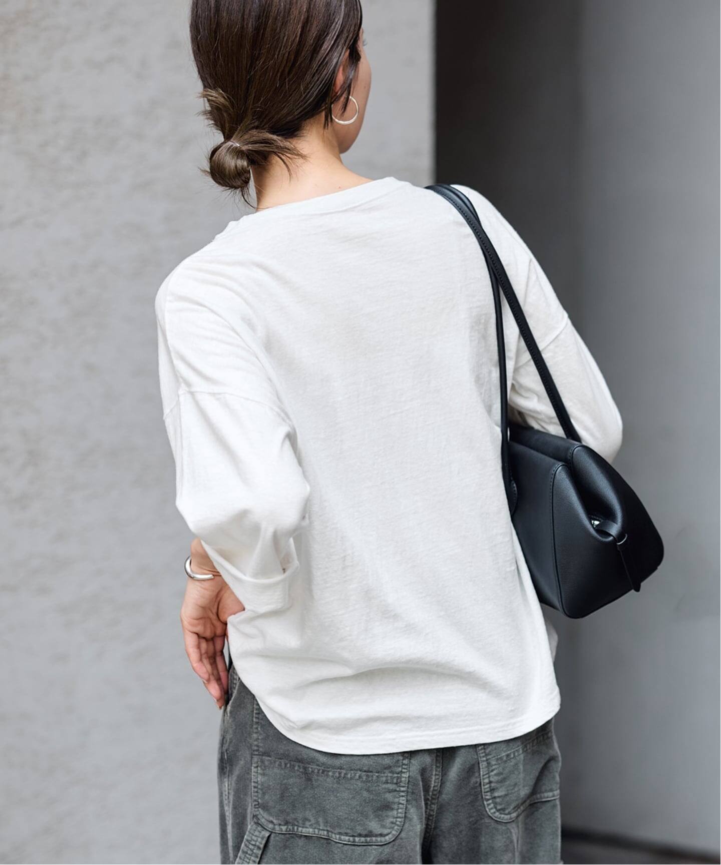 ≪追加≫クロップドスリーブロゴロンT（Tシャツ／カットソー
