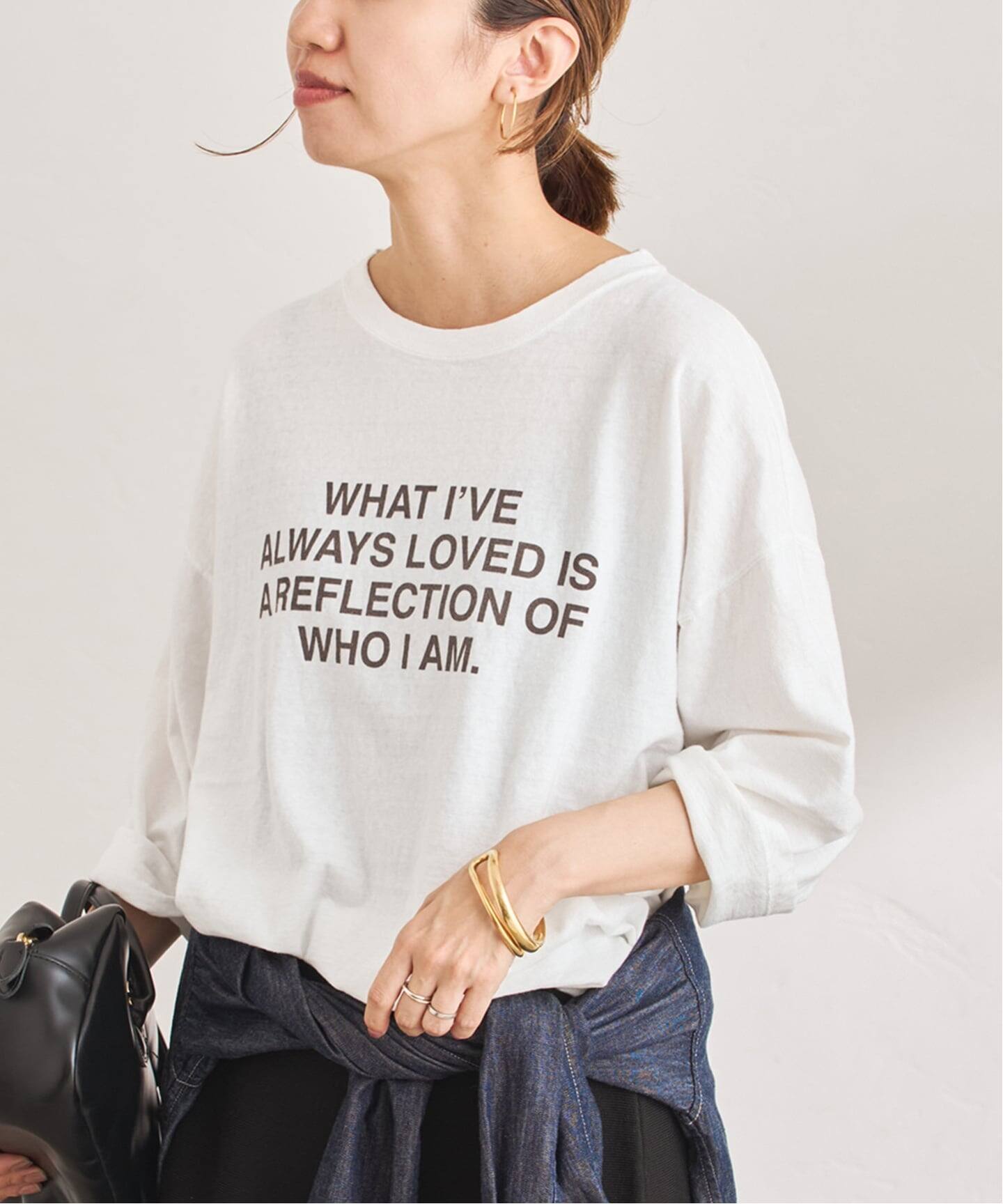 ≪追加≫クロップドスリーブロゴロンT（Tシャツ／カットソー