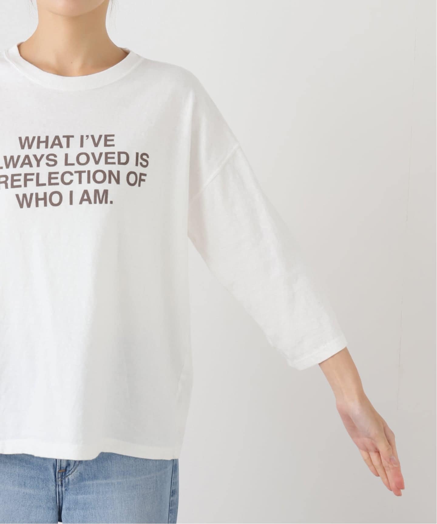 ≪追加≫クロップドスリーブロゴロンT（Tシャツ／カットソー