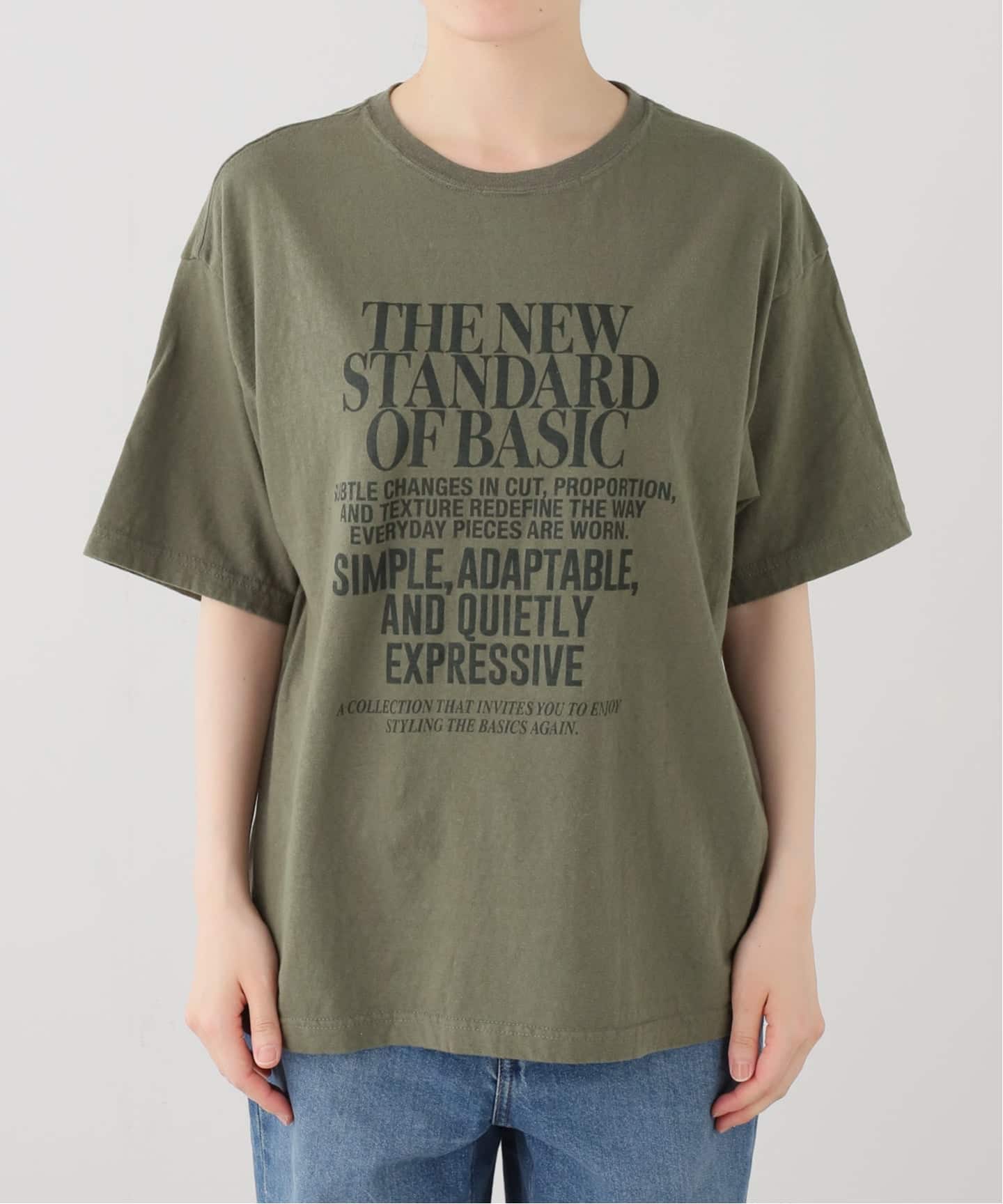 ★新品★FRAMeWORK 【NEW STANDARD TEE】カーキ NEW STANDARD TEE（Tシャツ／カットソー）｜FRAMeWORK（フレームワーク