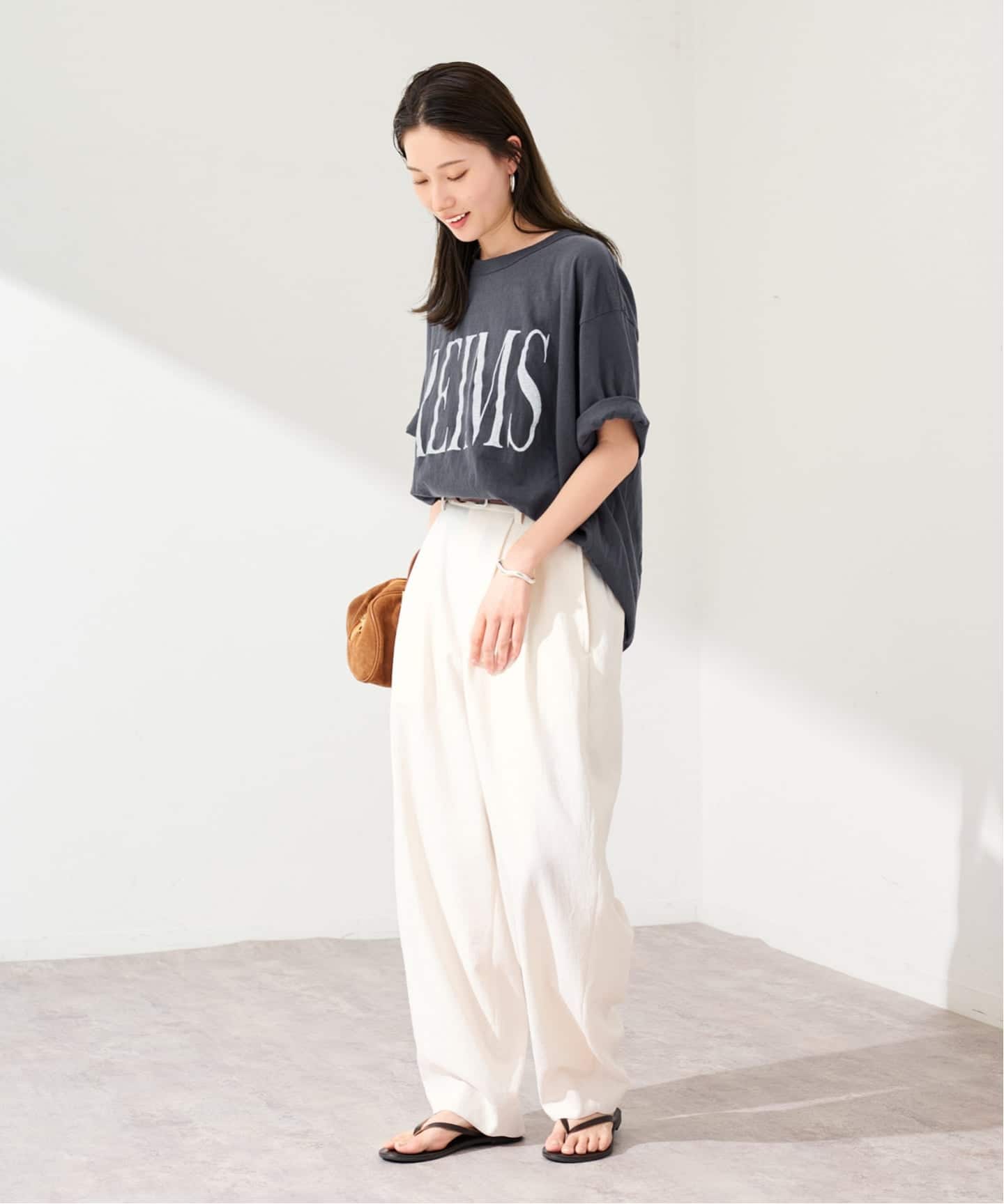 ≪WEB限定＋一部店舗 / 追加≫ラフィー天竺ネームロゴTEE 3（Tシャツ