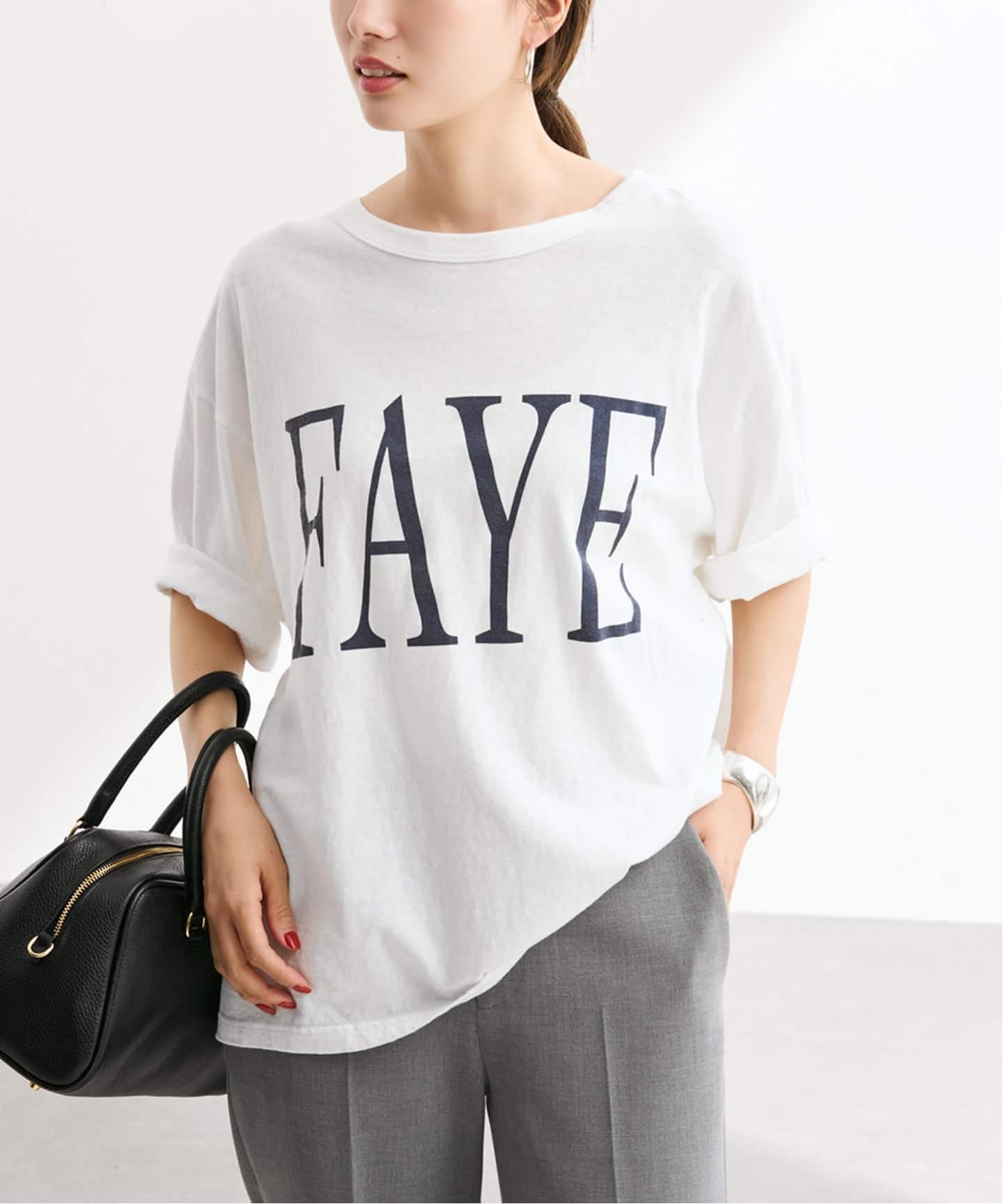 ≪WEB限定 / 追加≫ラフィー天竺ネームロゴTEE 3（Tシャツ／カットソー