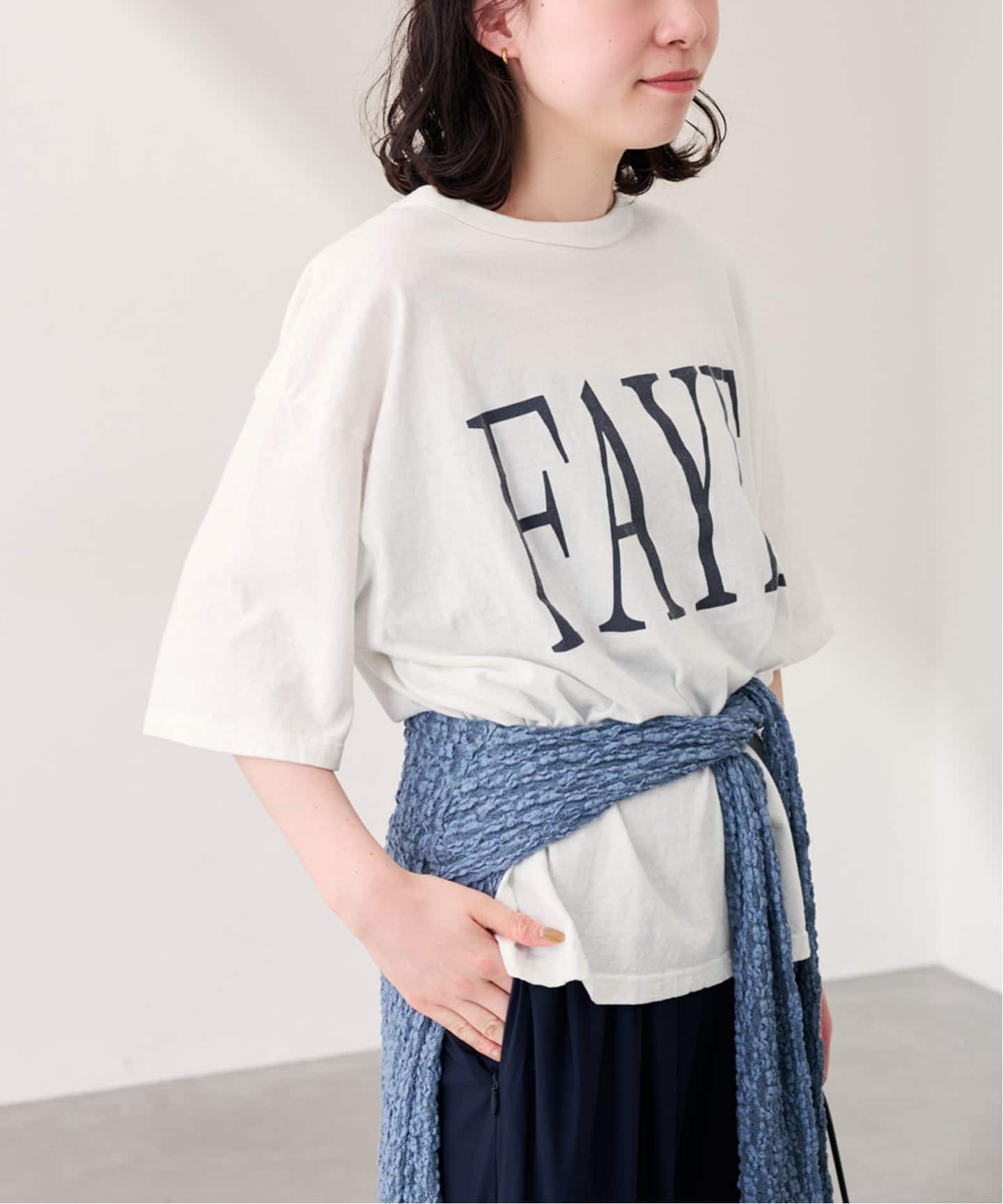 ≪WEB限定 / 追加予約≫ラフィー天竺ネームロゴTEE 3（Tシャツ
