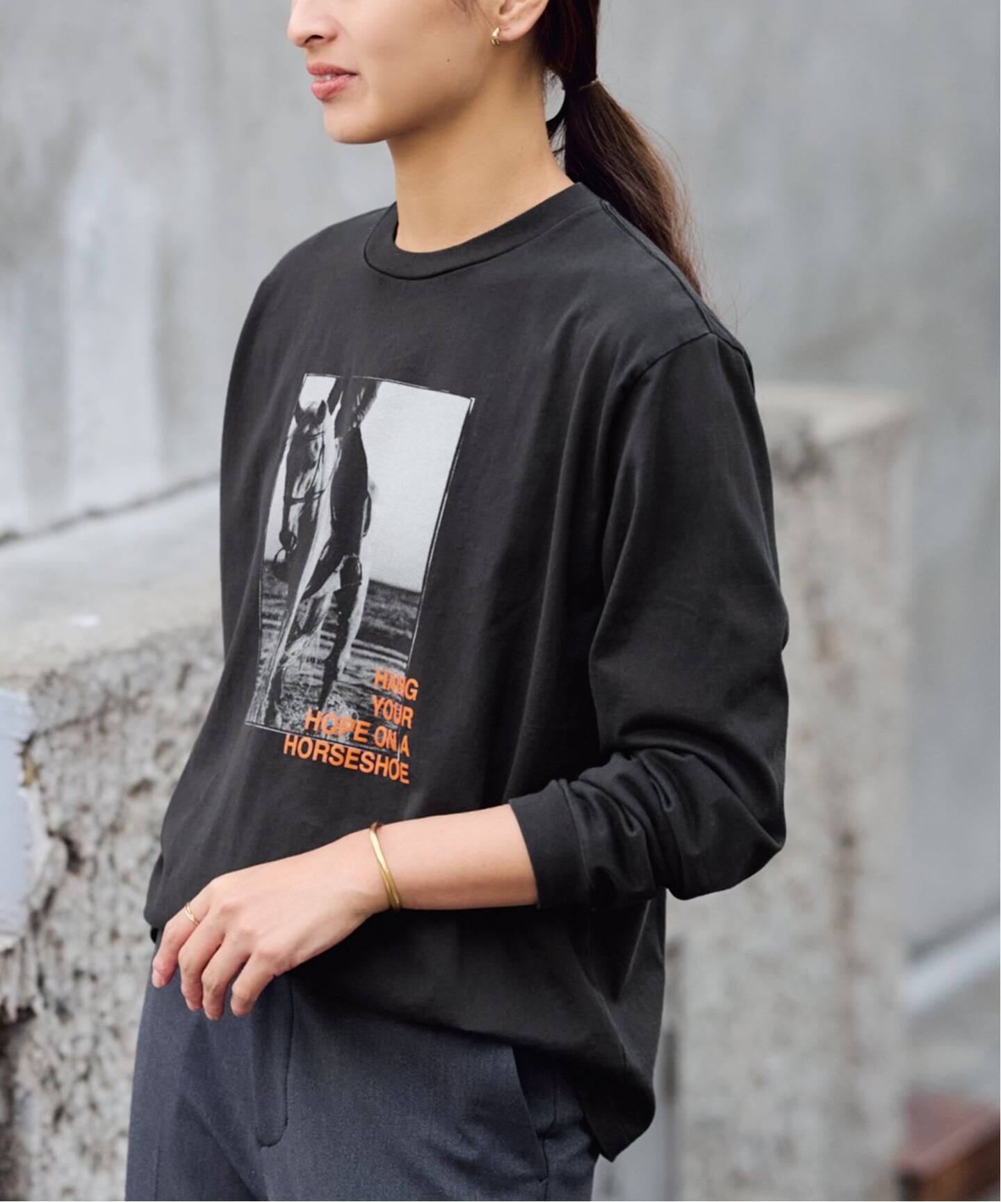 ホースフォトロングTシャツ（Tシャツ／カットソー）｜FRAMeWORK