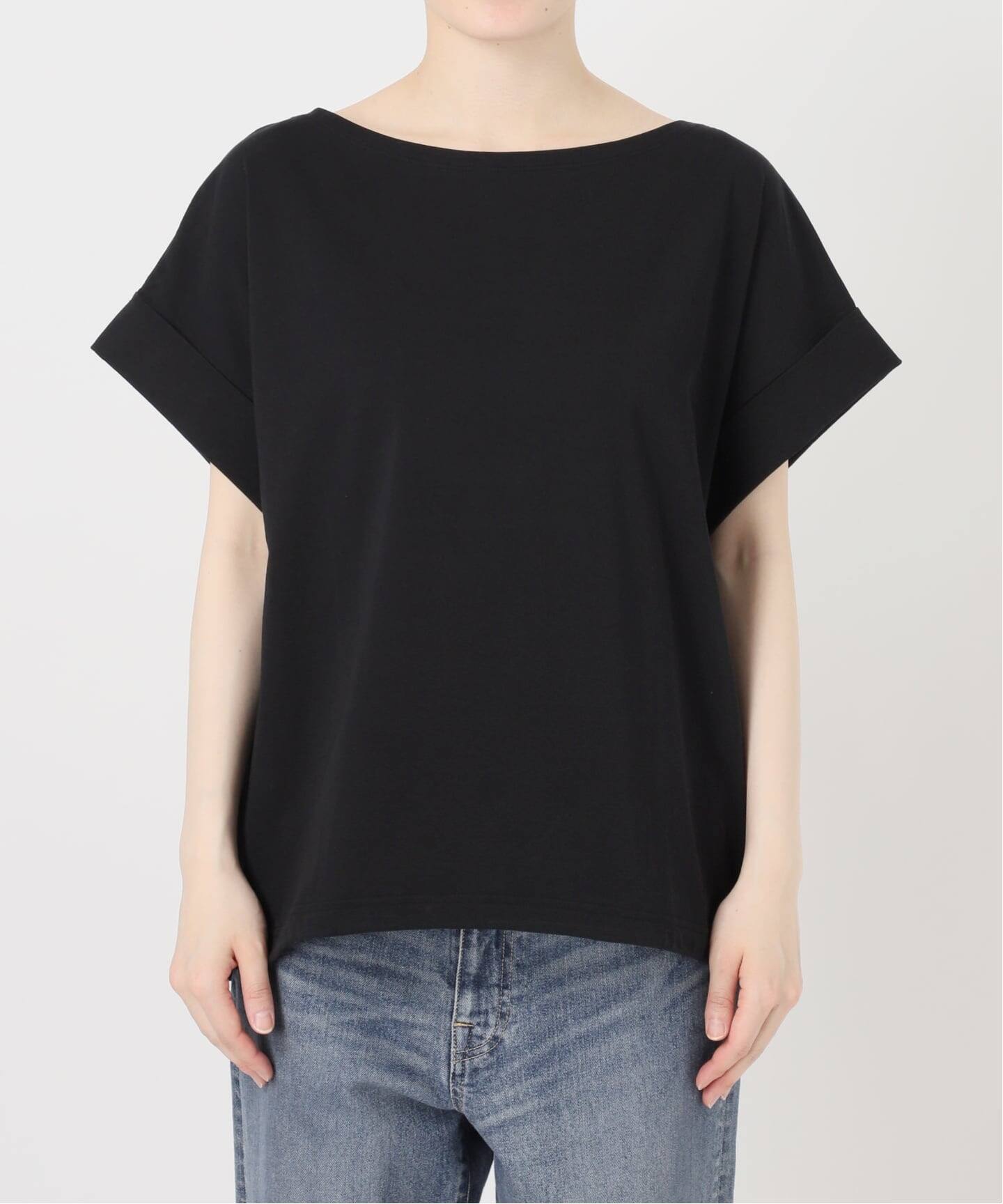 ボートネック裾ドロストプルオーバー（Tシャツ／カットソー