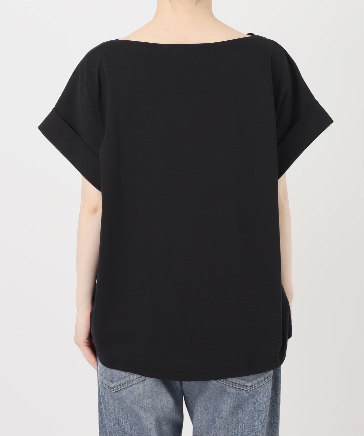 ボートネック裾ドロストプルオーバー（Tシャツ／カットソー