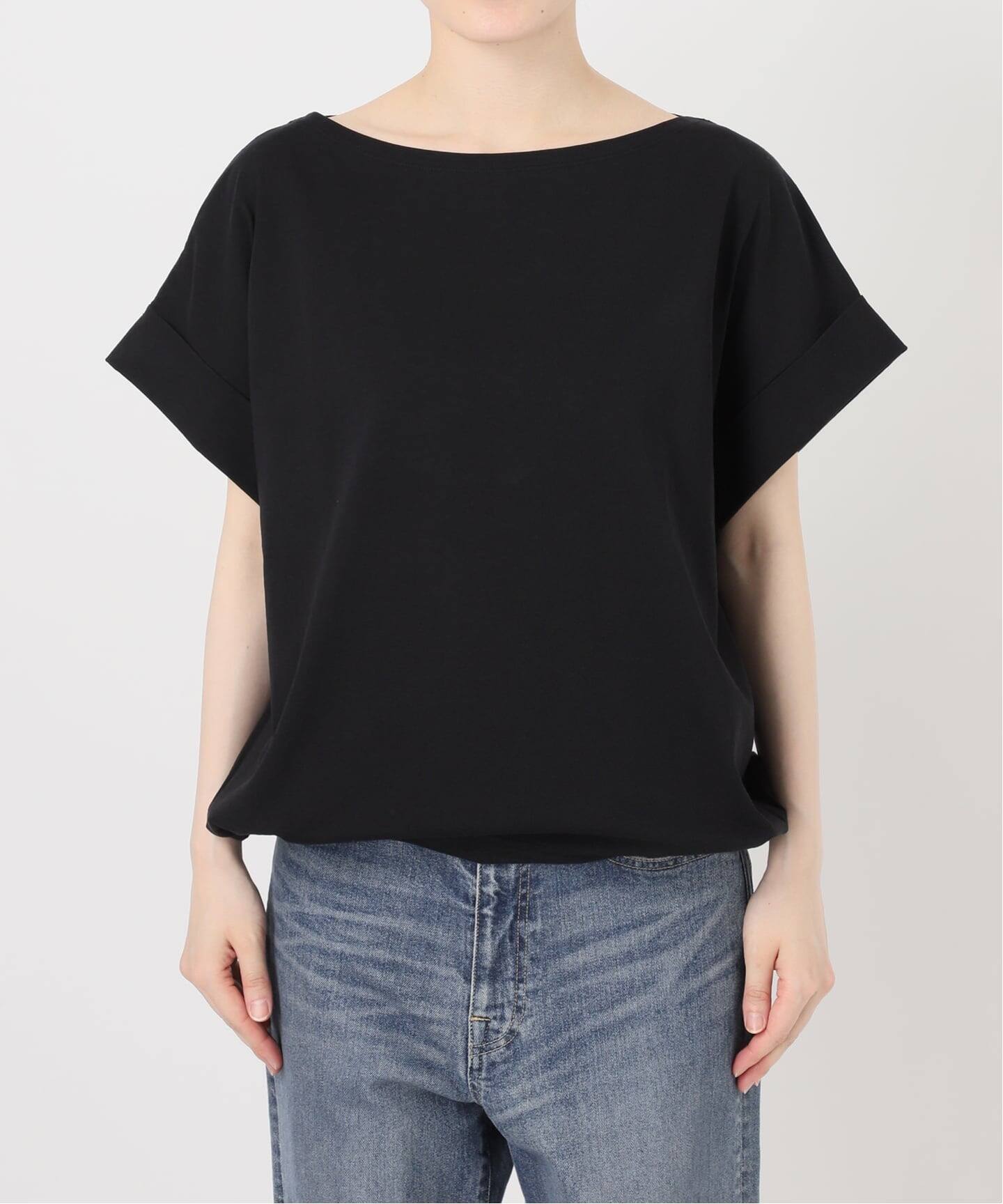 ボートネック裾ドロストプルオーバー（Tシャツ／カットソー