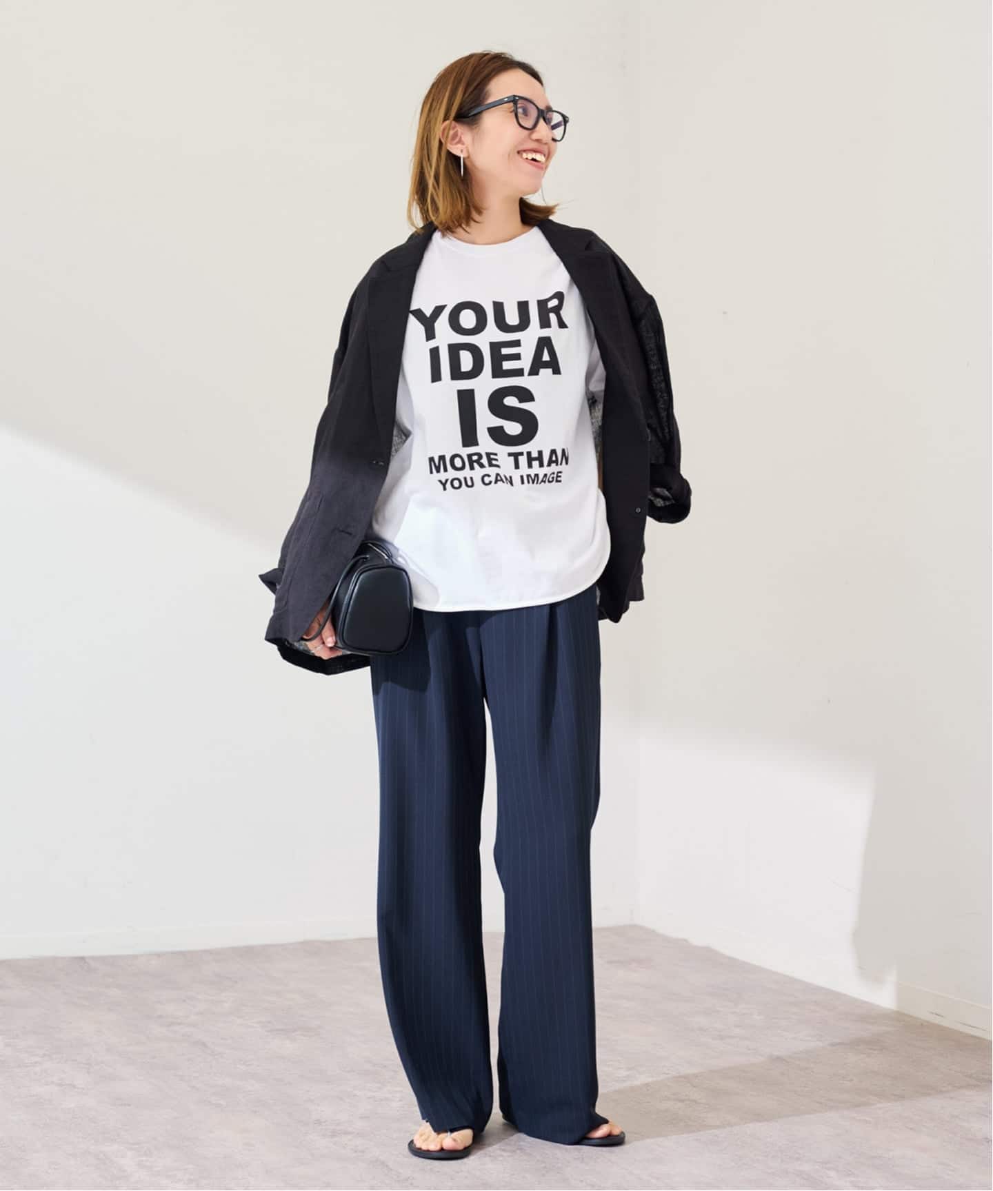 FRAMeWORK ロゴロンTee ホワイト ≪WEB限定 / 追加予約≫ロゴロンTee（Tシャツ／カットソー