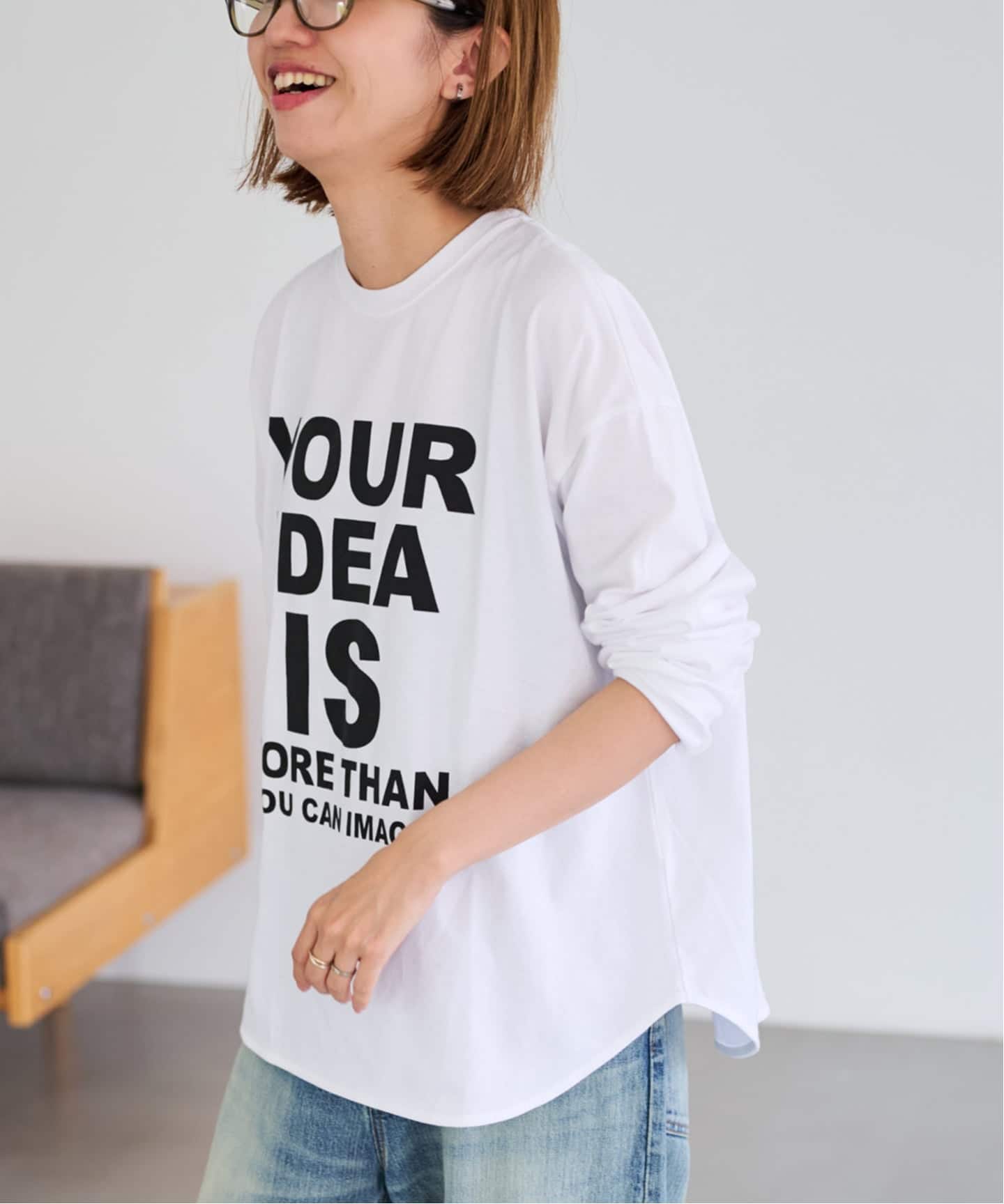 フレームワーク FRAME WORK ロゴロンTee ホワイト フレームワーク ロゴロンTee カットソー ホワイト - メルカリ