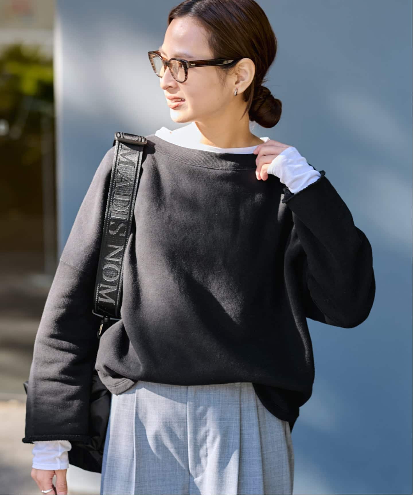 ≪予約≫リヨセルコットンボートネックSWEAT（スウェット）｜FRAMeWORK