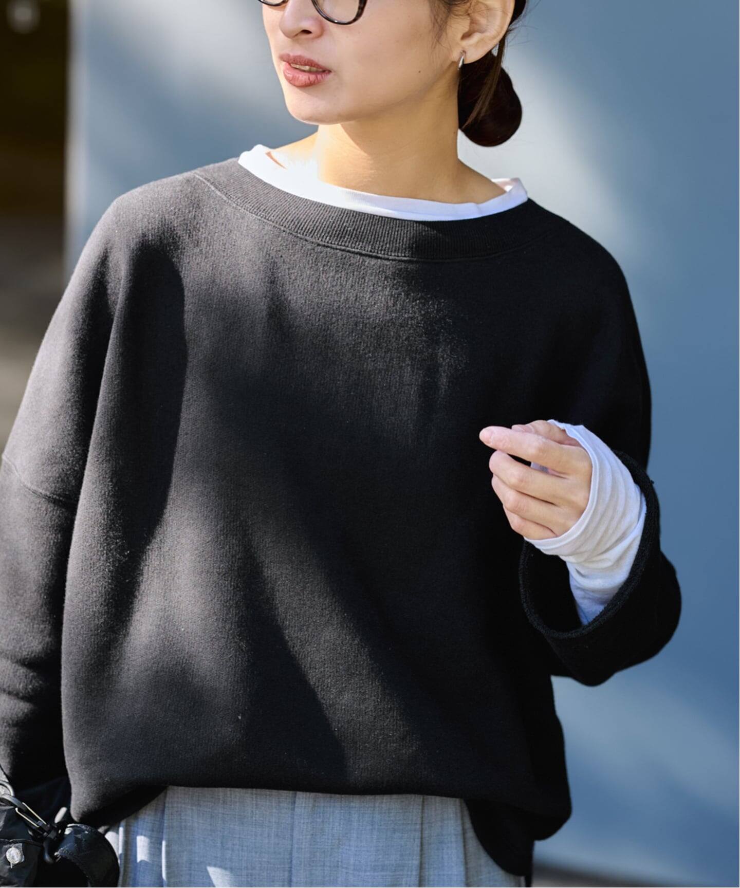 ≪予約≫リヨセルコットンボートネックSWEAT（スウェット）｜FRAMeWORK