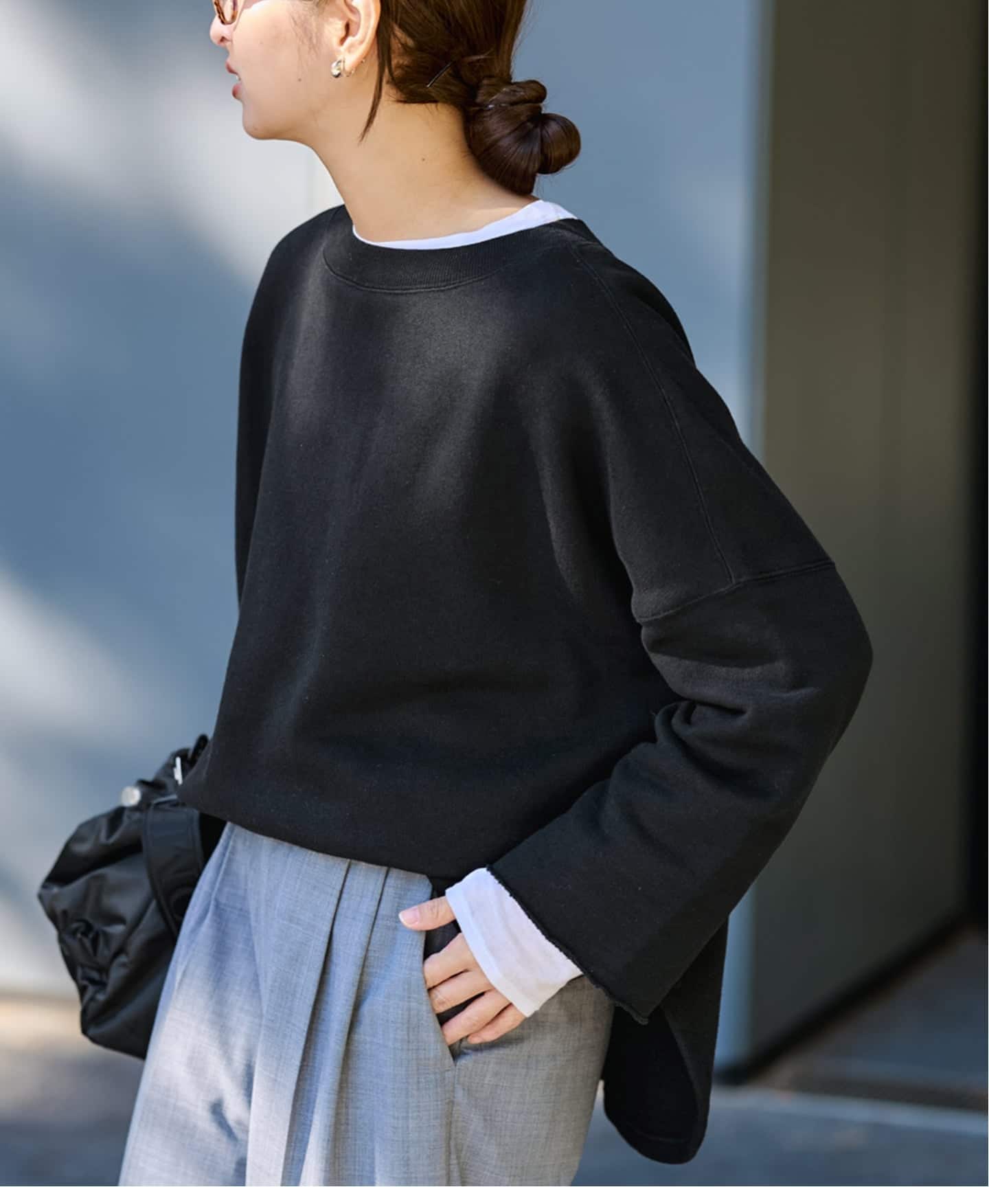 リヨセルコットンボートネックSWEAT（スウェット）｜FRAMeWORK