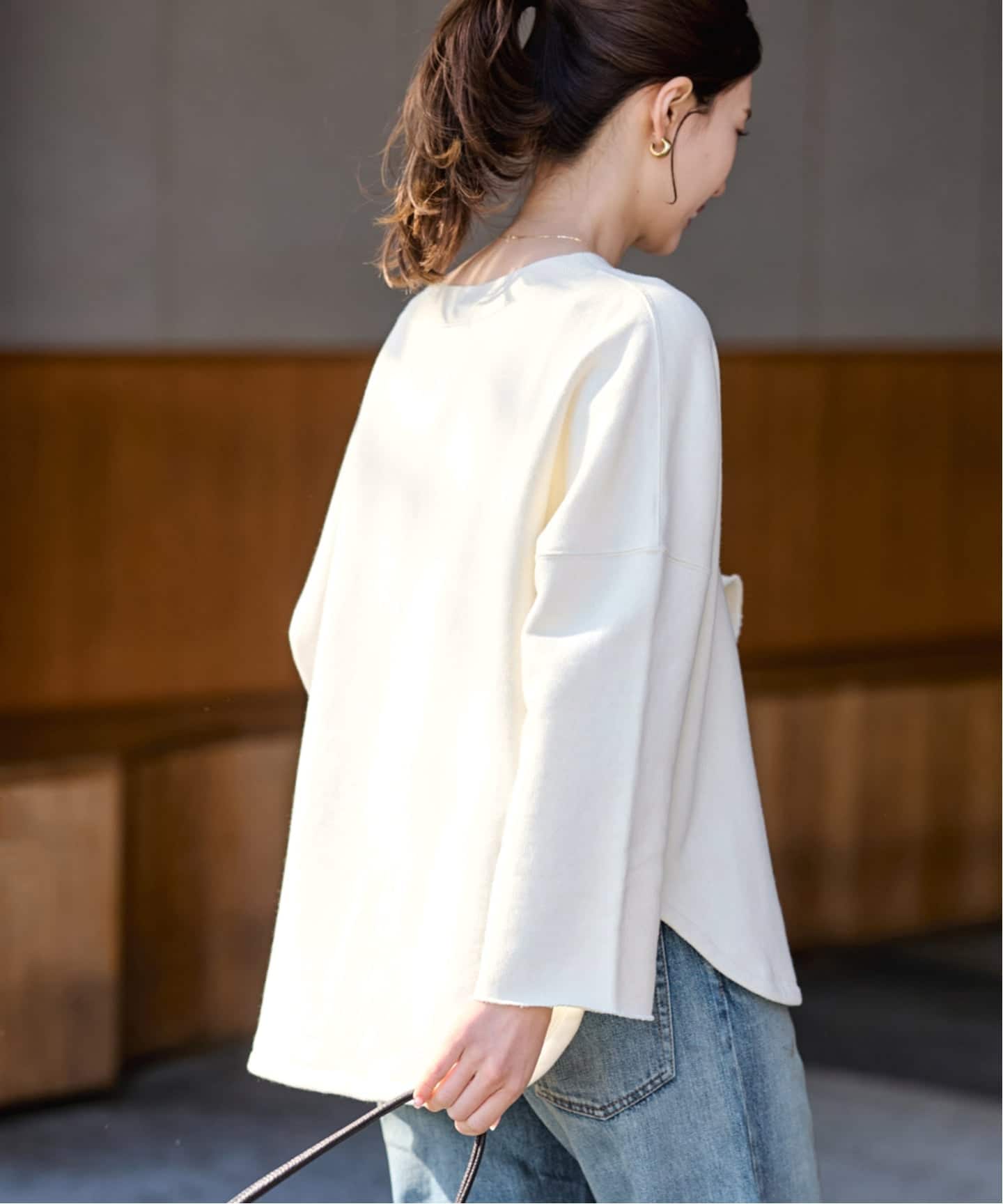 ≪予約≫リヨセルコットンボートネックSWEAT（スウェット）｜FRAMeWORK